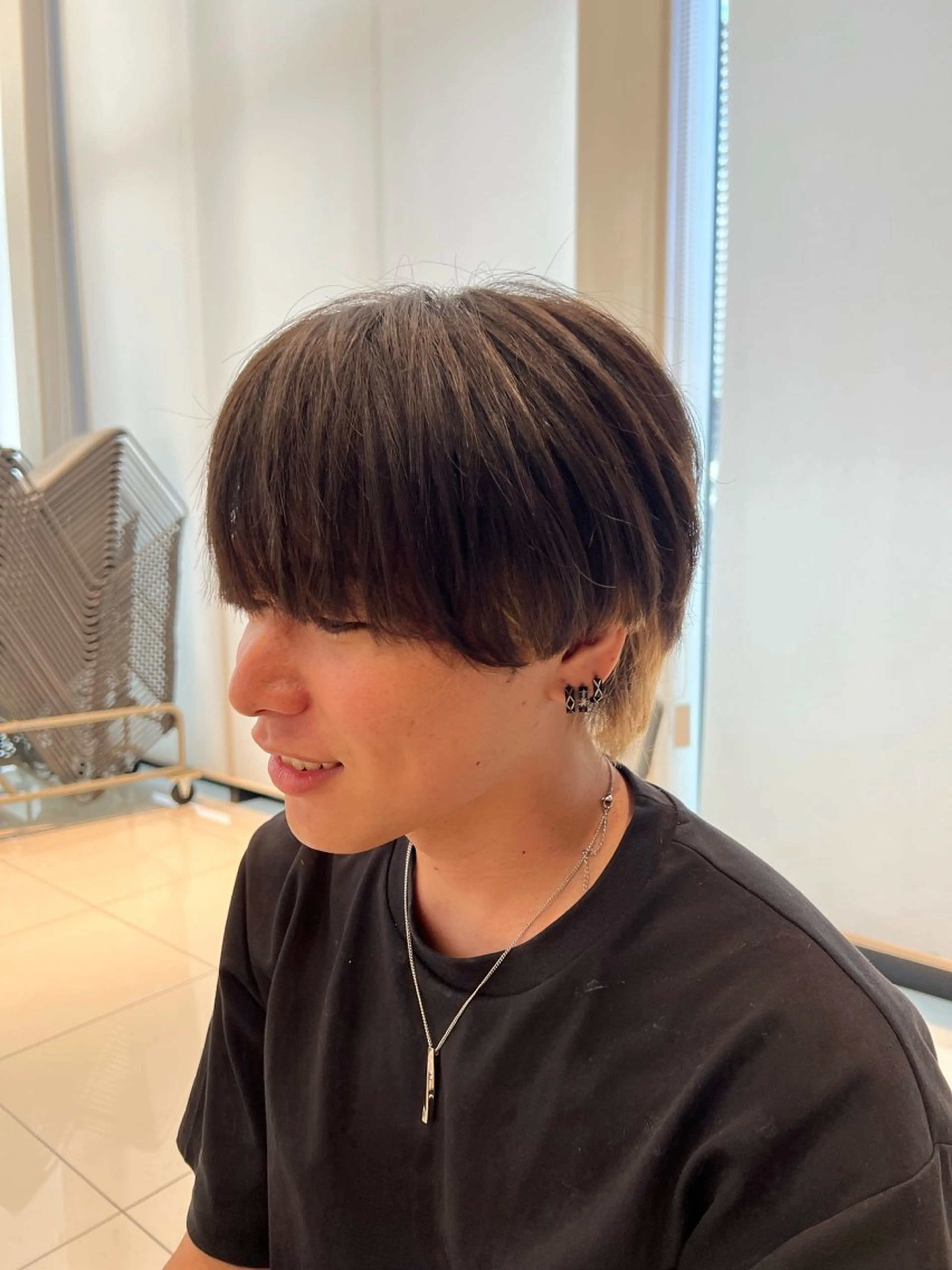 メンズ マッシュ 石黒 理々花のヘアスタイル