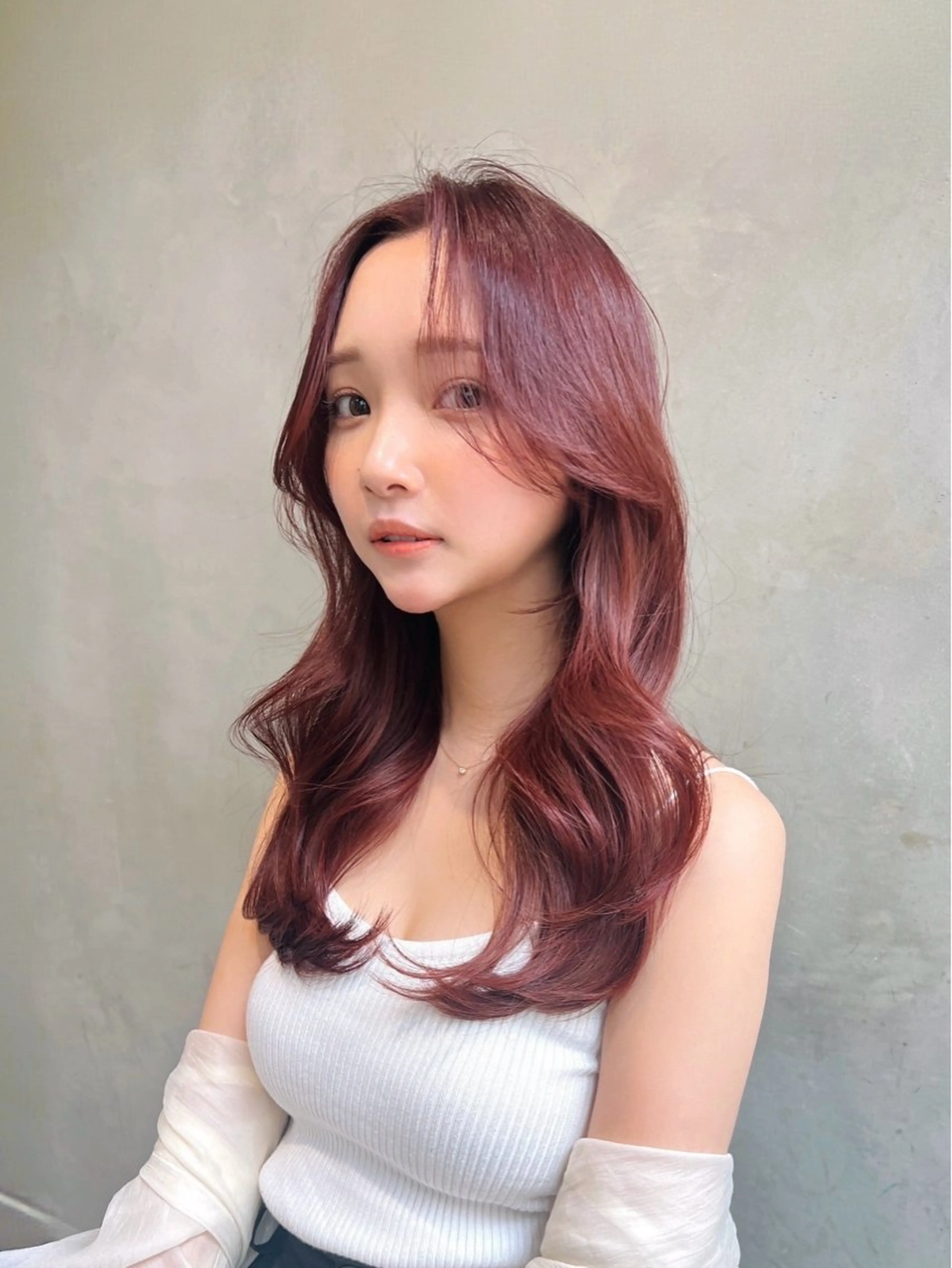 セミロング カラー ハイトーン/ 艶カラー🫧竹村柾則のヘアスタイル