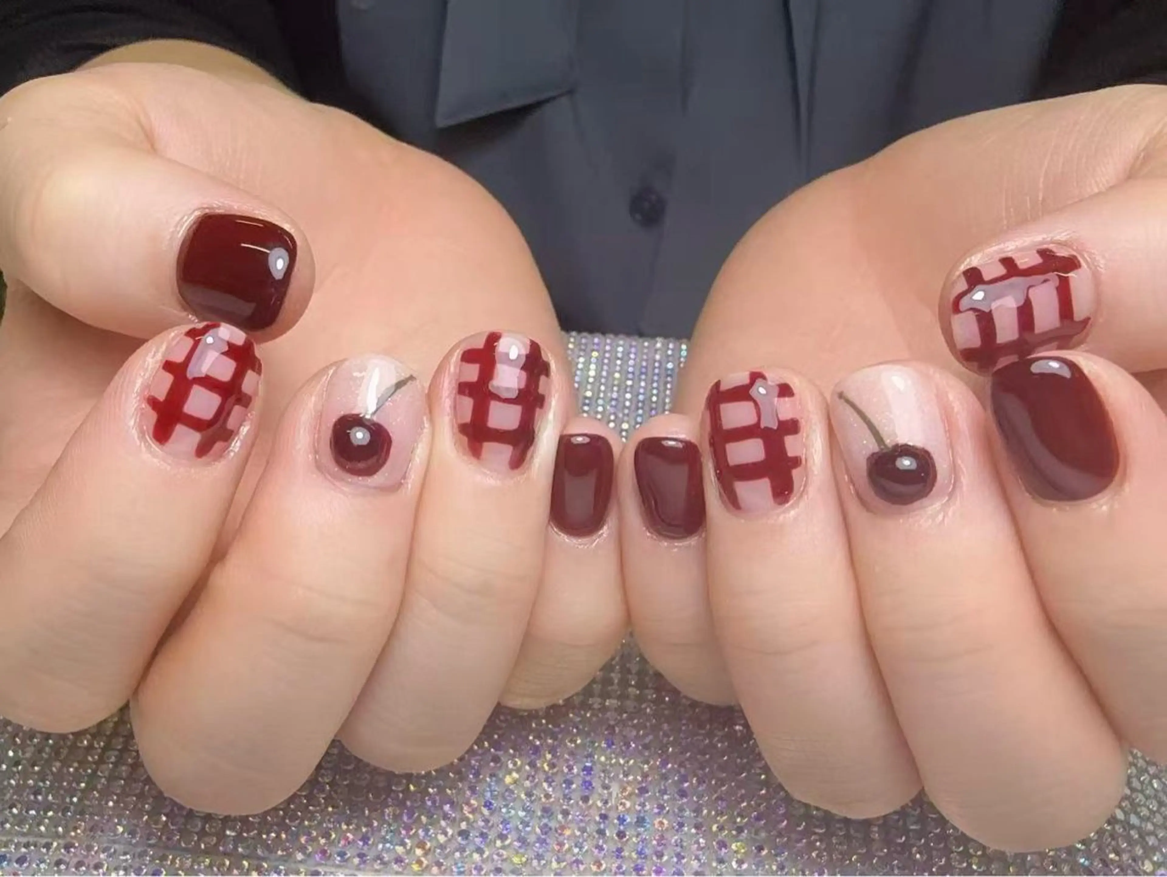 ネイル オーロラネイル チークネイル 長さ出し フットネイル フレンチネイル ハンドネイル J&C Nail Salon吉祥寺所属・Yu  Ki ネイルのネイルデザイン