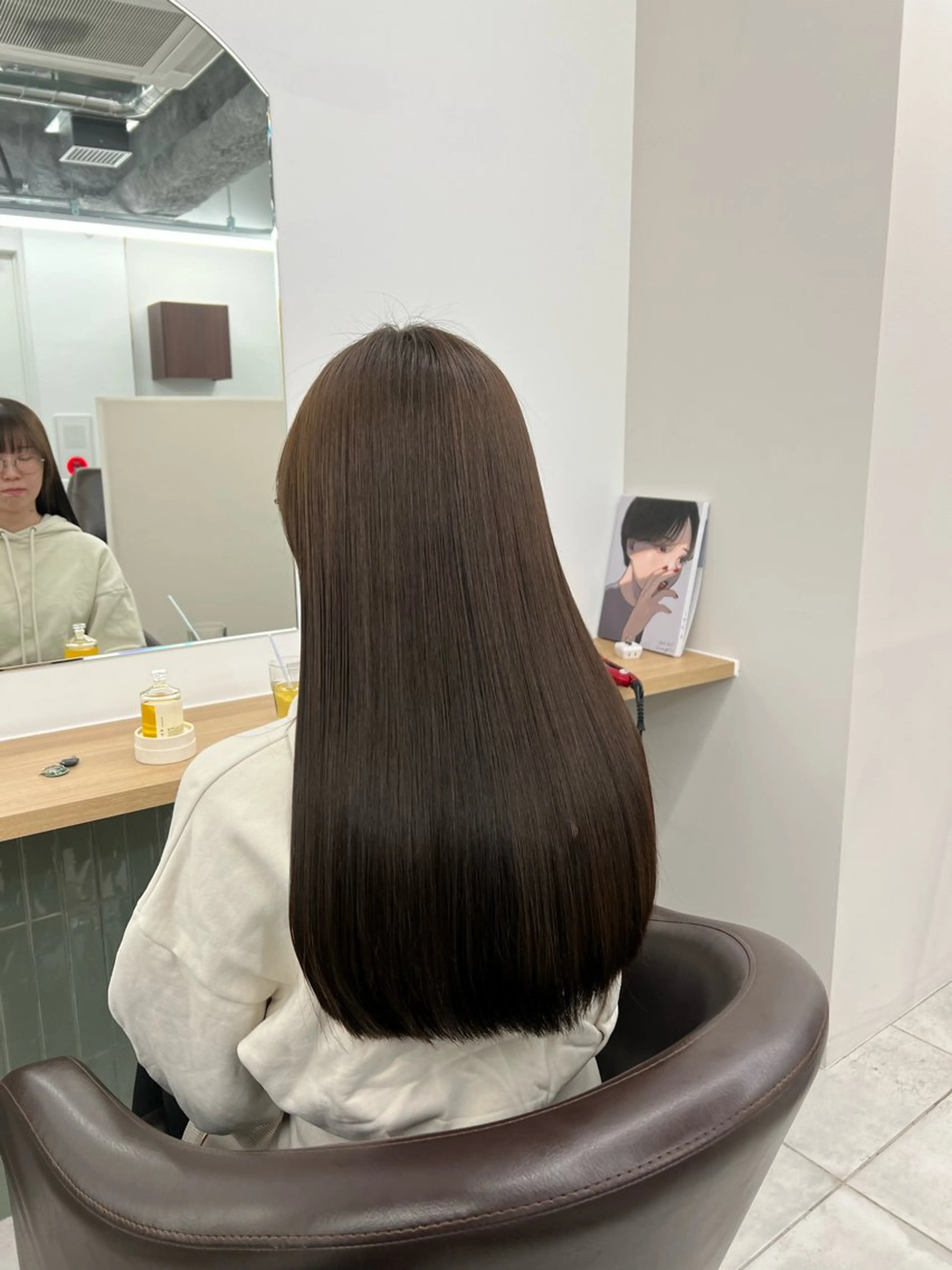 ロング カラー カット ヘアカラー トリートメント 赤みゼロ/透明感 カラー🌿KANTAのヘアスタイル