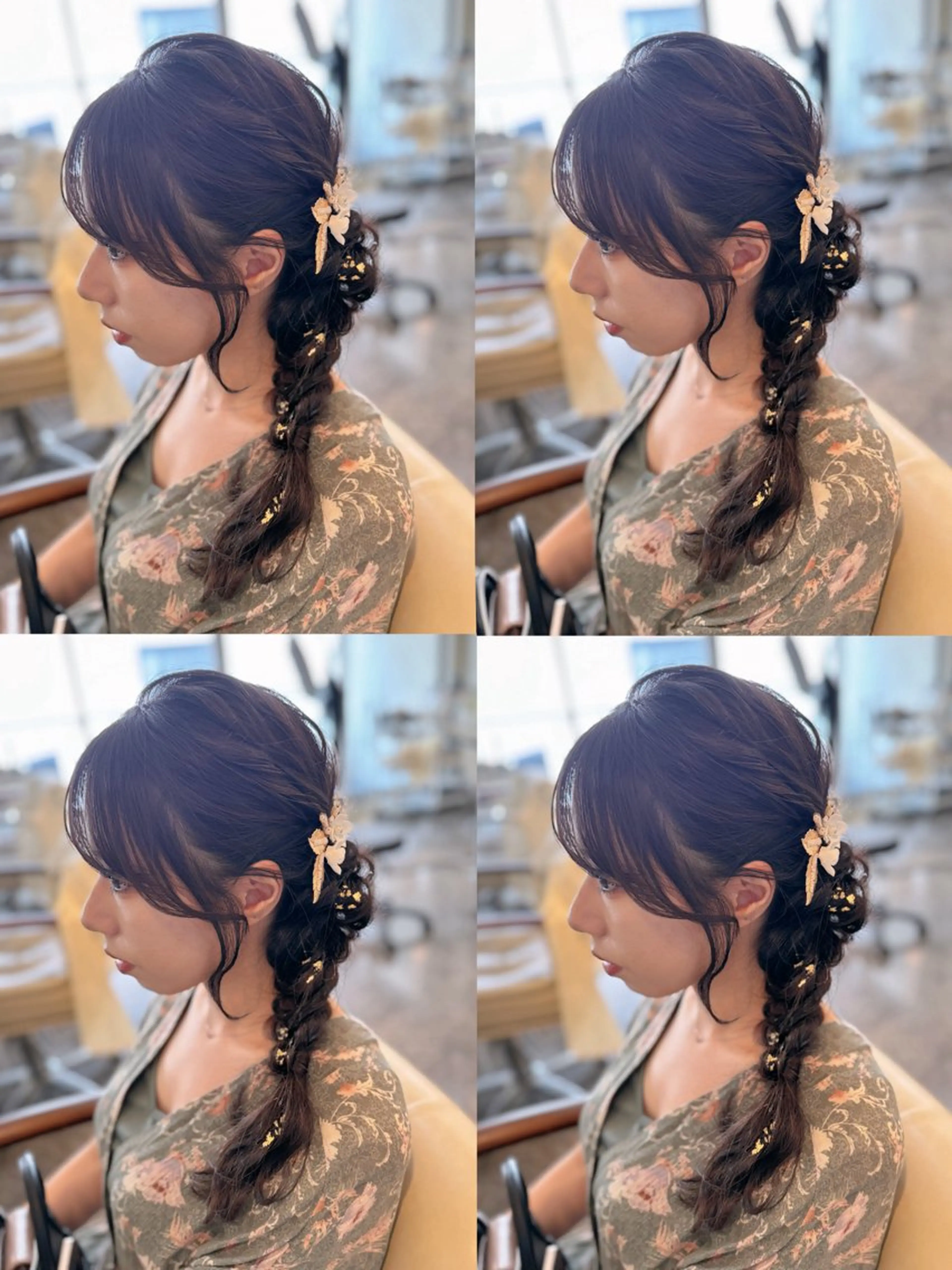 セミロング ヘアアレンジ ヘアセット 🌷MAYU 🌷のヘアスタイル