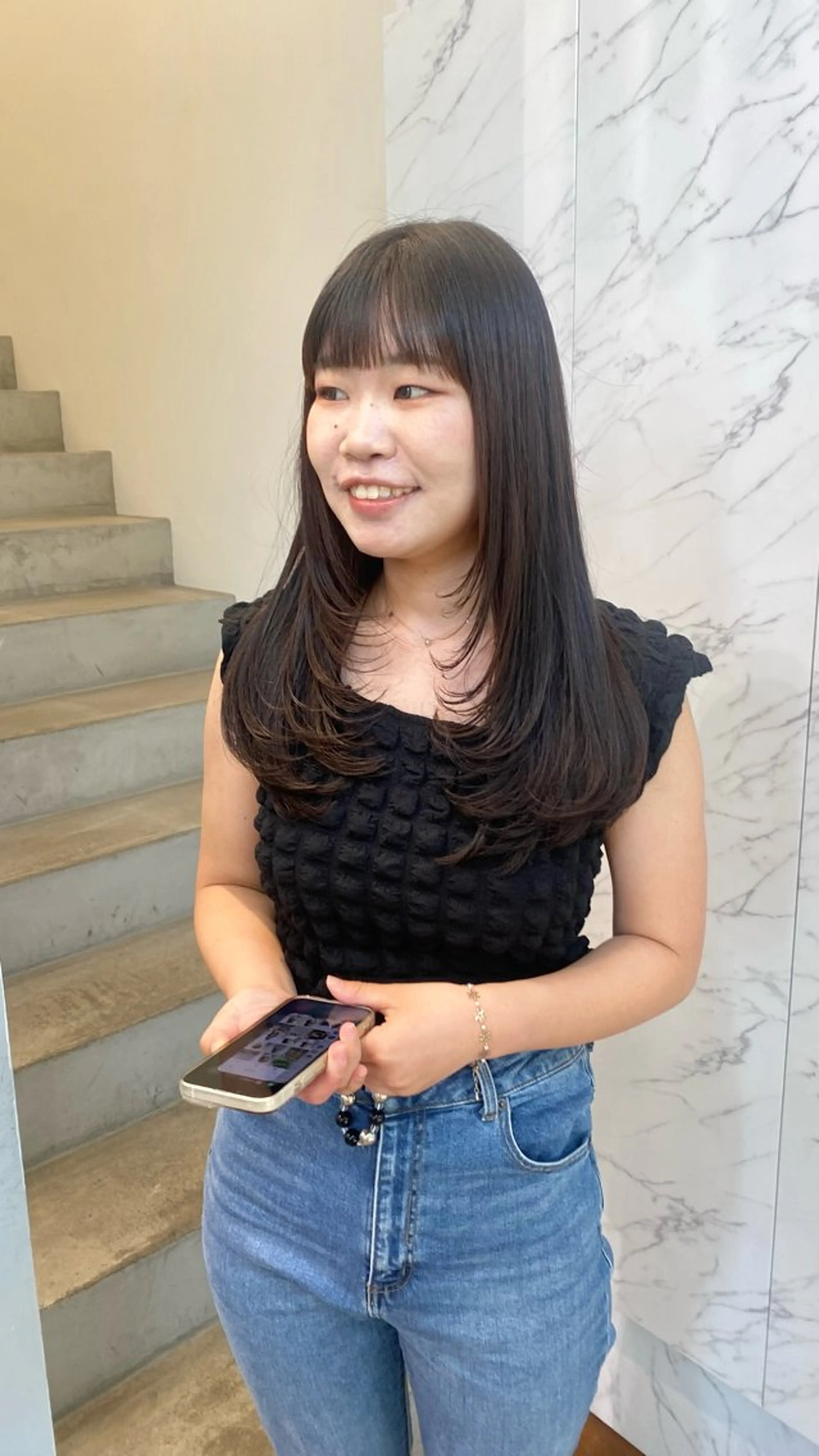 ロング マツザキ マナトのヘアスタイル