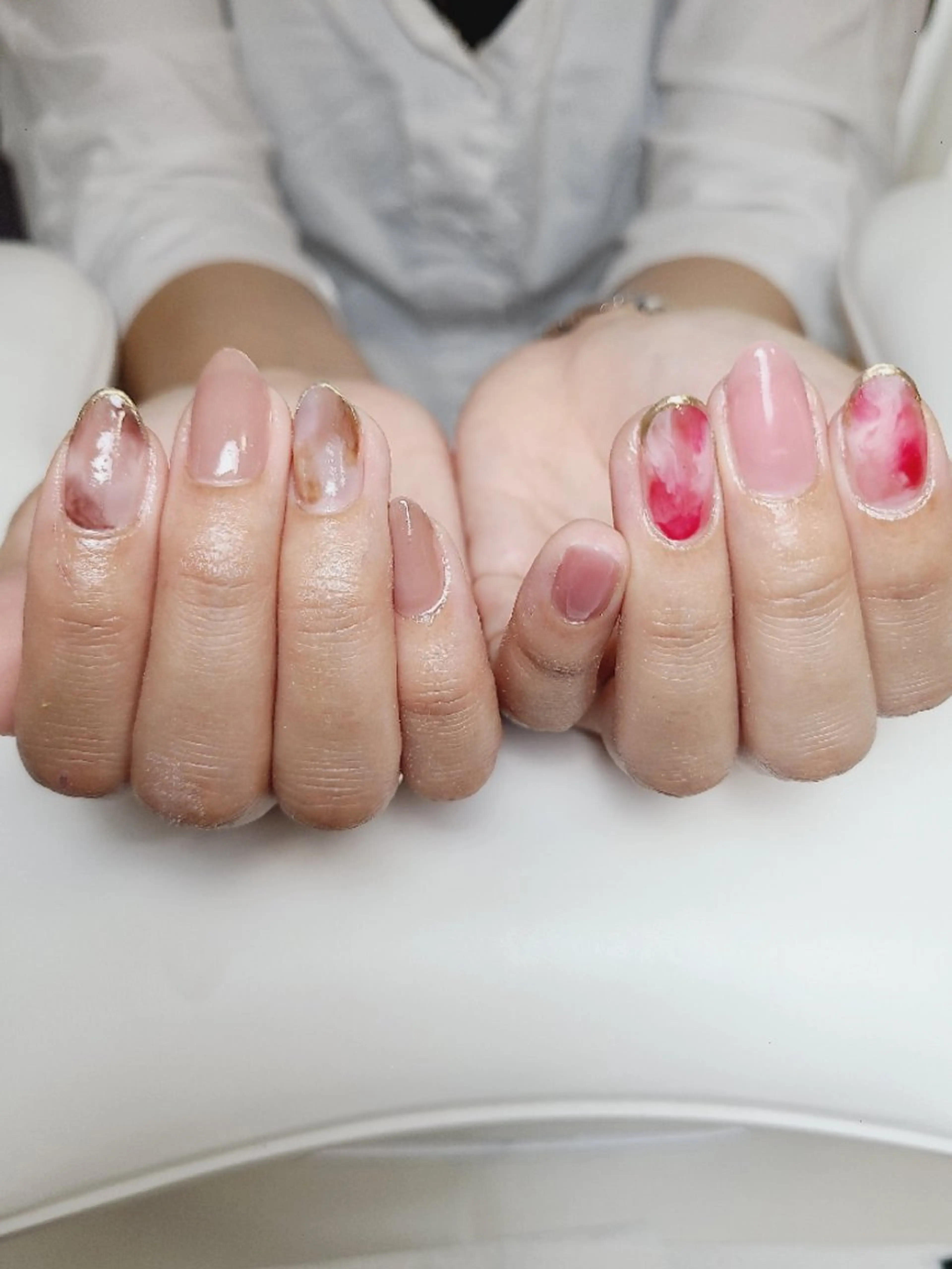 ネイル ニュアンスネイル ハンドネイル Nailroom3  古屋明美のネイルデザイン