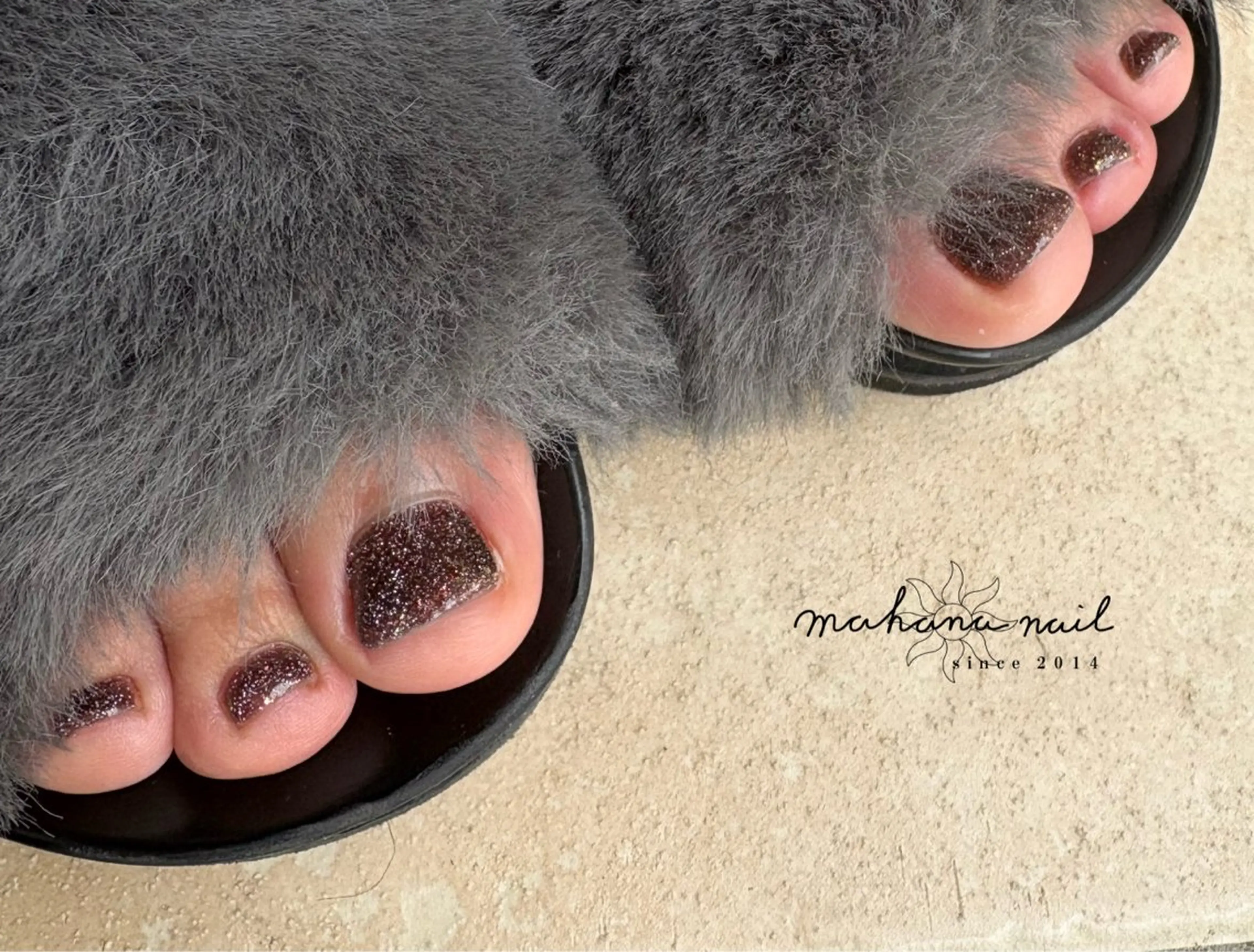 ネイル フラッシュネイル フットネイル mahana nailのネイルデザイン