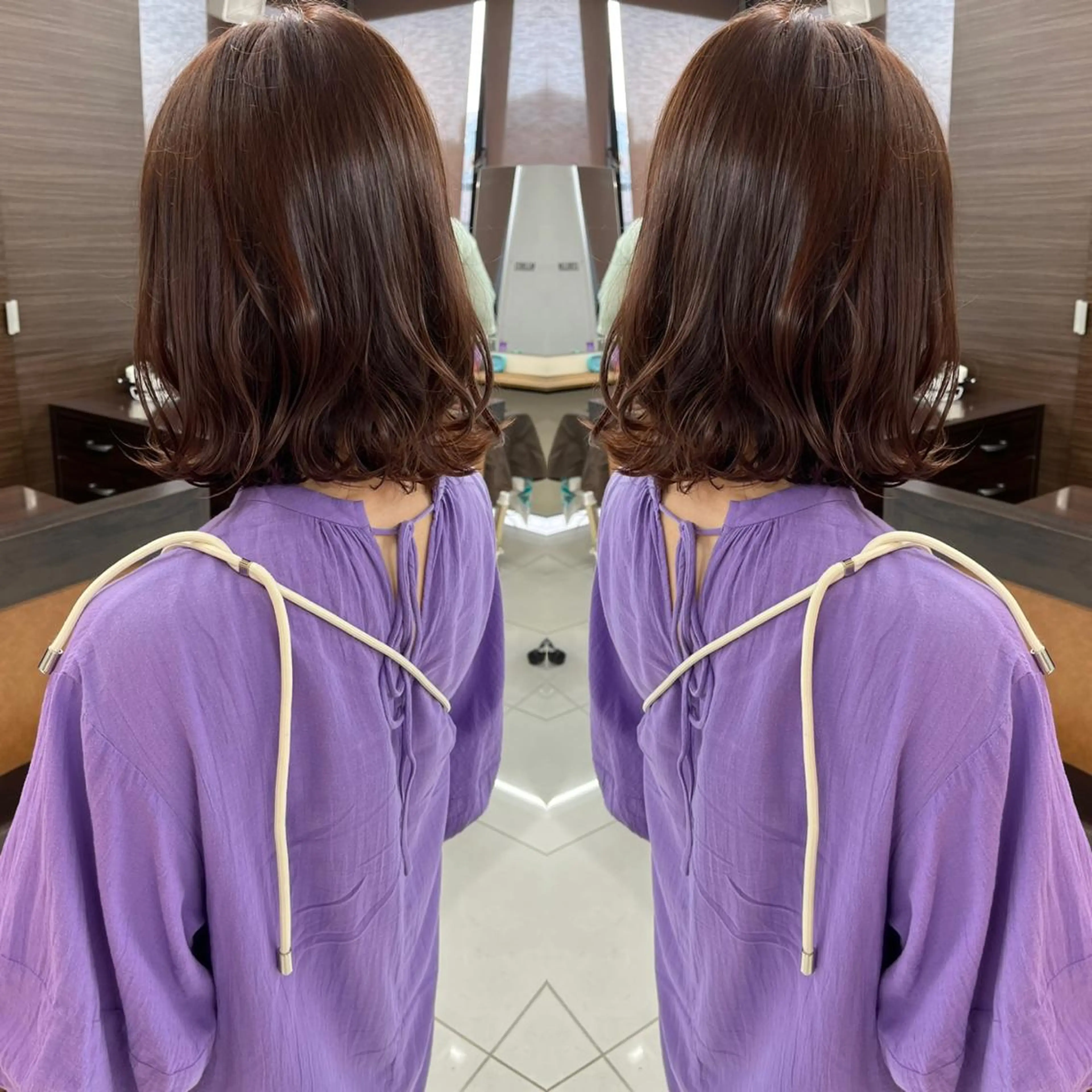 ショート カラー ベージュカラー ピンクカラー ピンクベージュ カット ヘアカラー トリートメント ハタケヤマヨシキ ／BOOTHのヘアスタイル