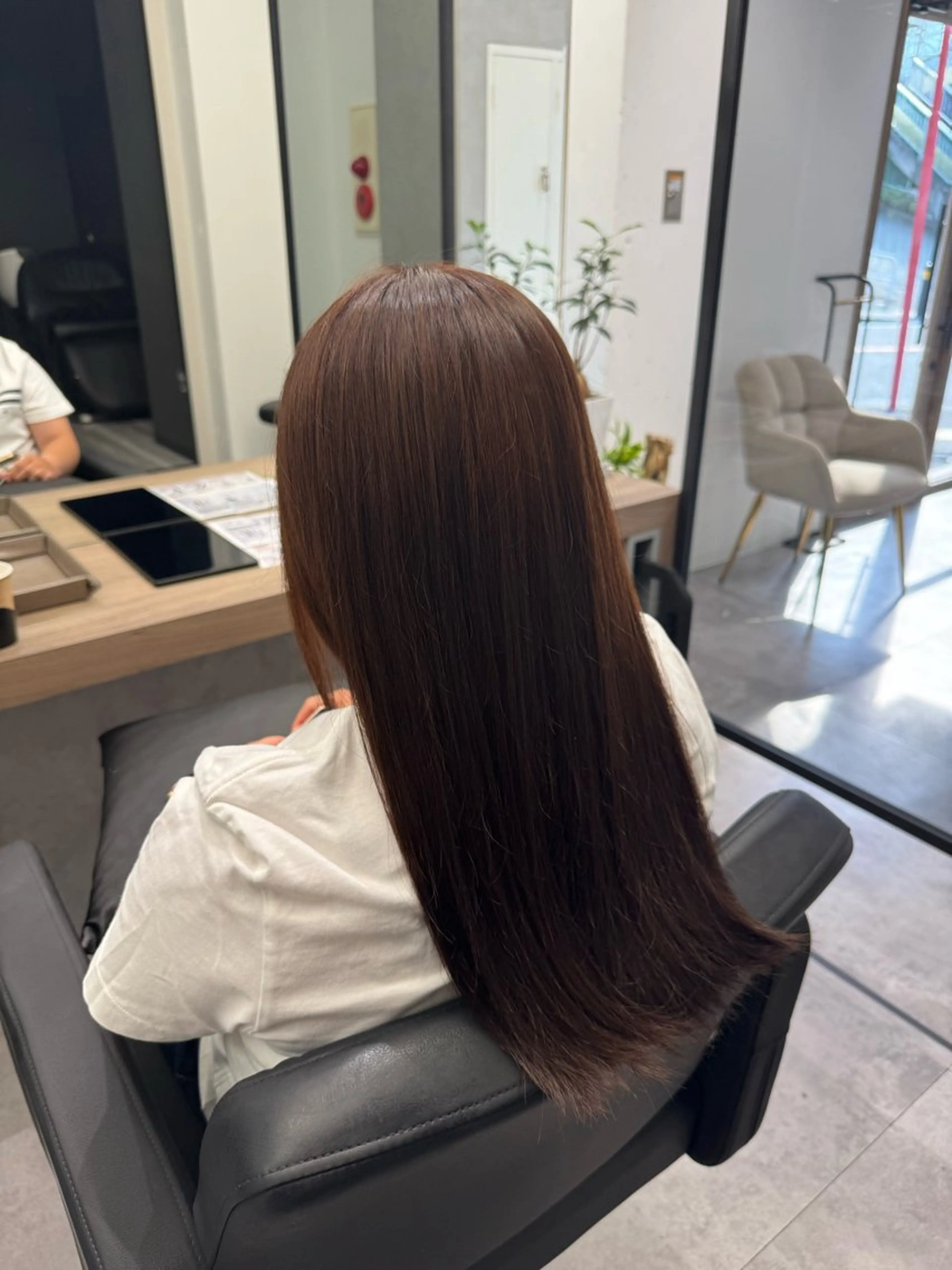 ロング ロング 縮毛矯正 高橋 廉人のヘアスタイル