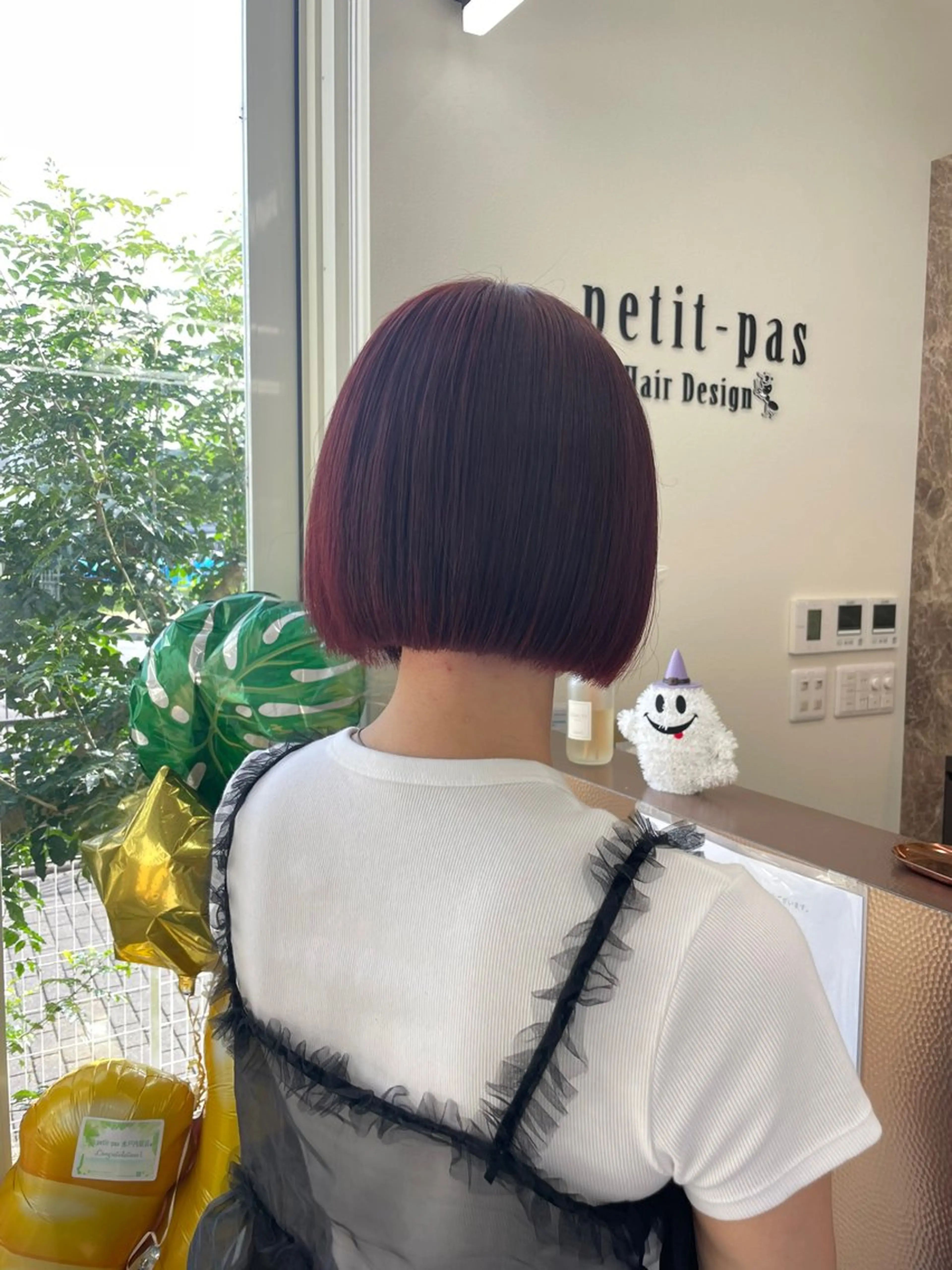 ミディアム カラー イヤリングカラー特化 🎀於曽能実夢のヘアスタイル