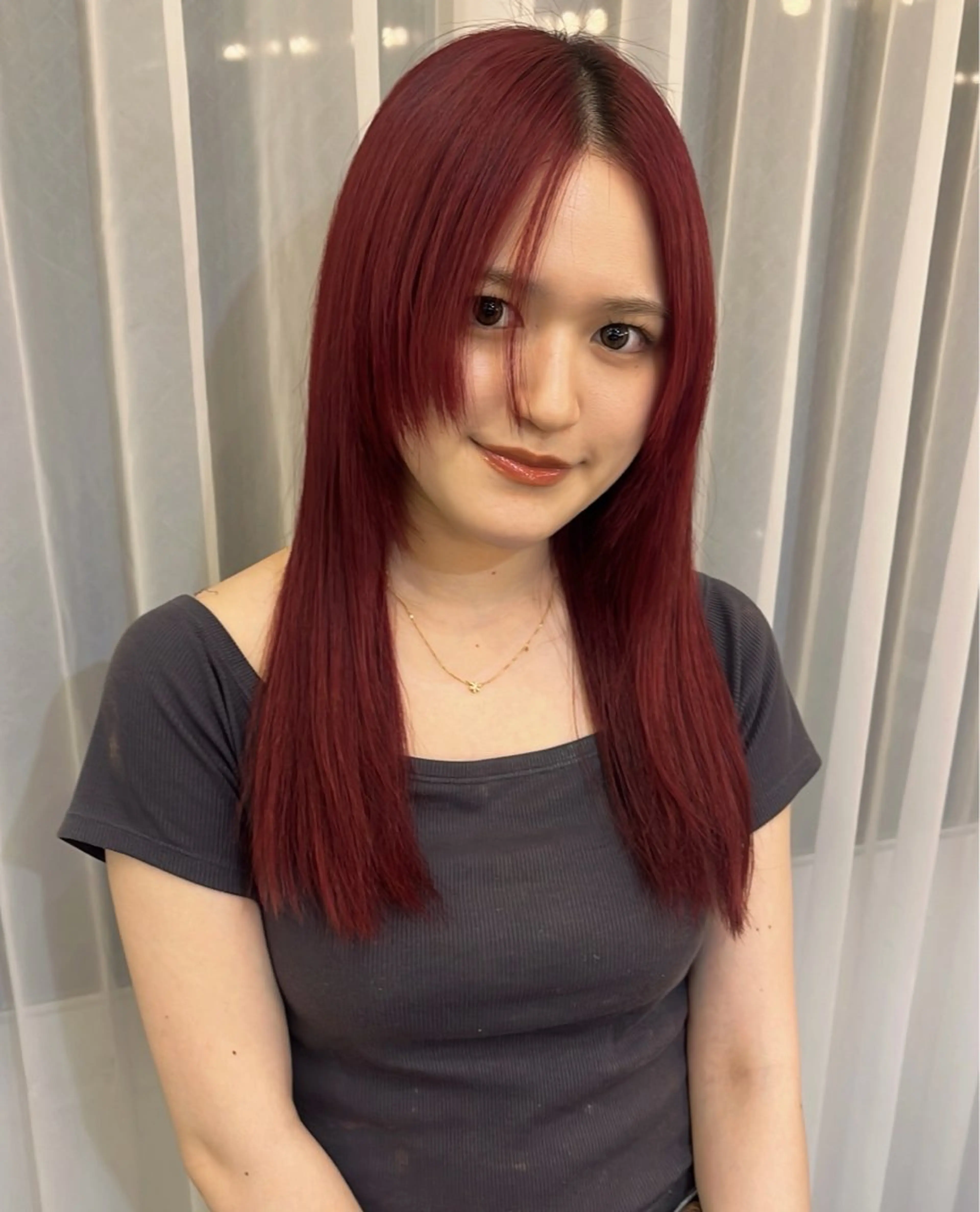 セミロング カラー ヘアカラー 美咲🤎 /艶カラー /ハイライトカラーのヘアスタイル