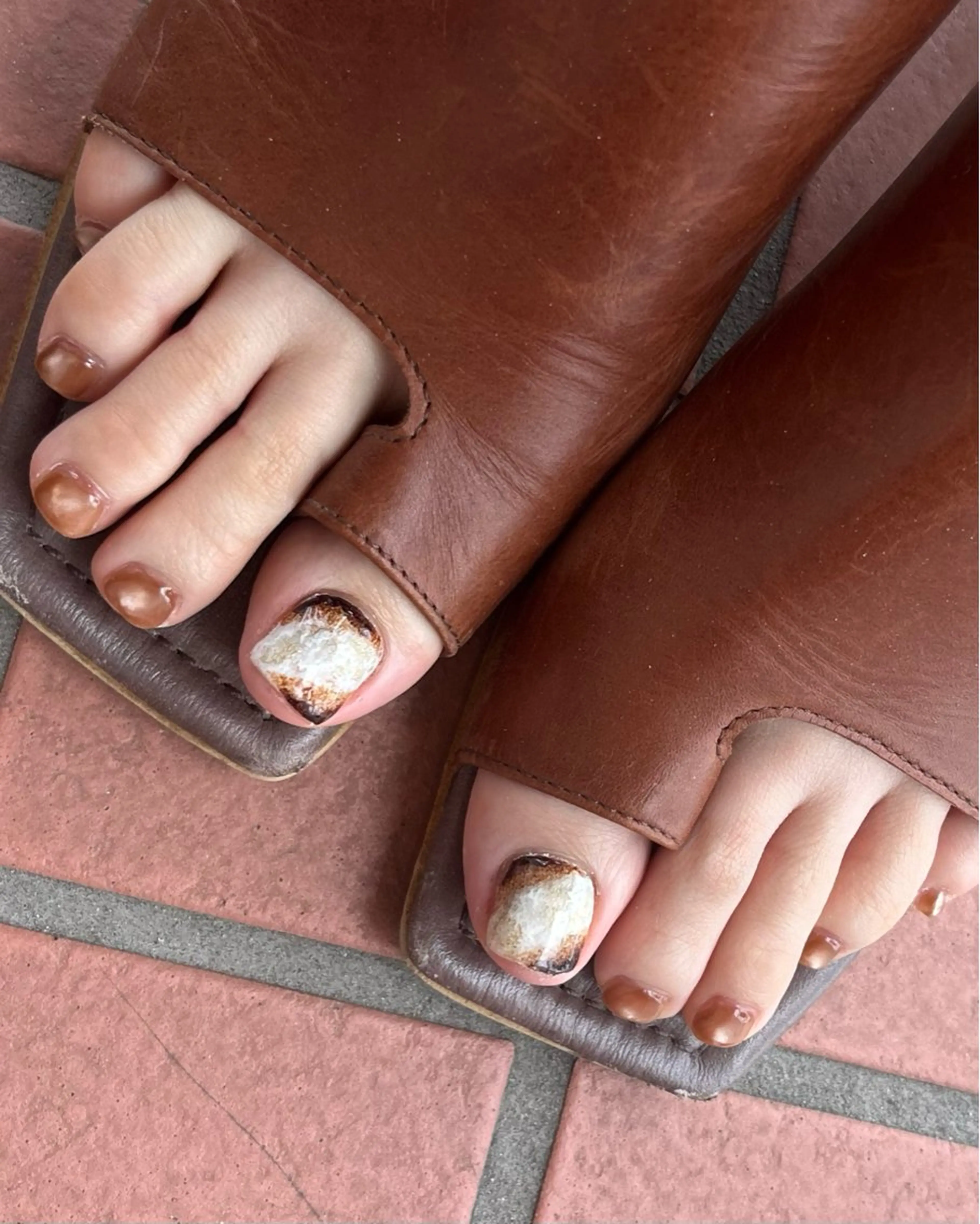 ネイル ニュアンスネイル フットネイル kanatsu yorikoのネイルデザイン