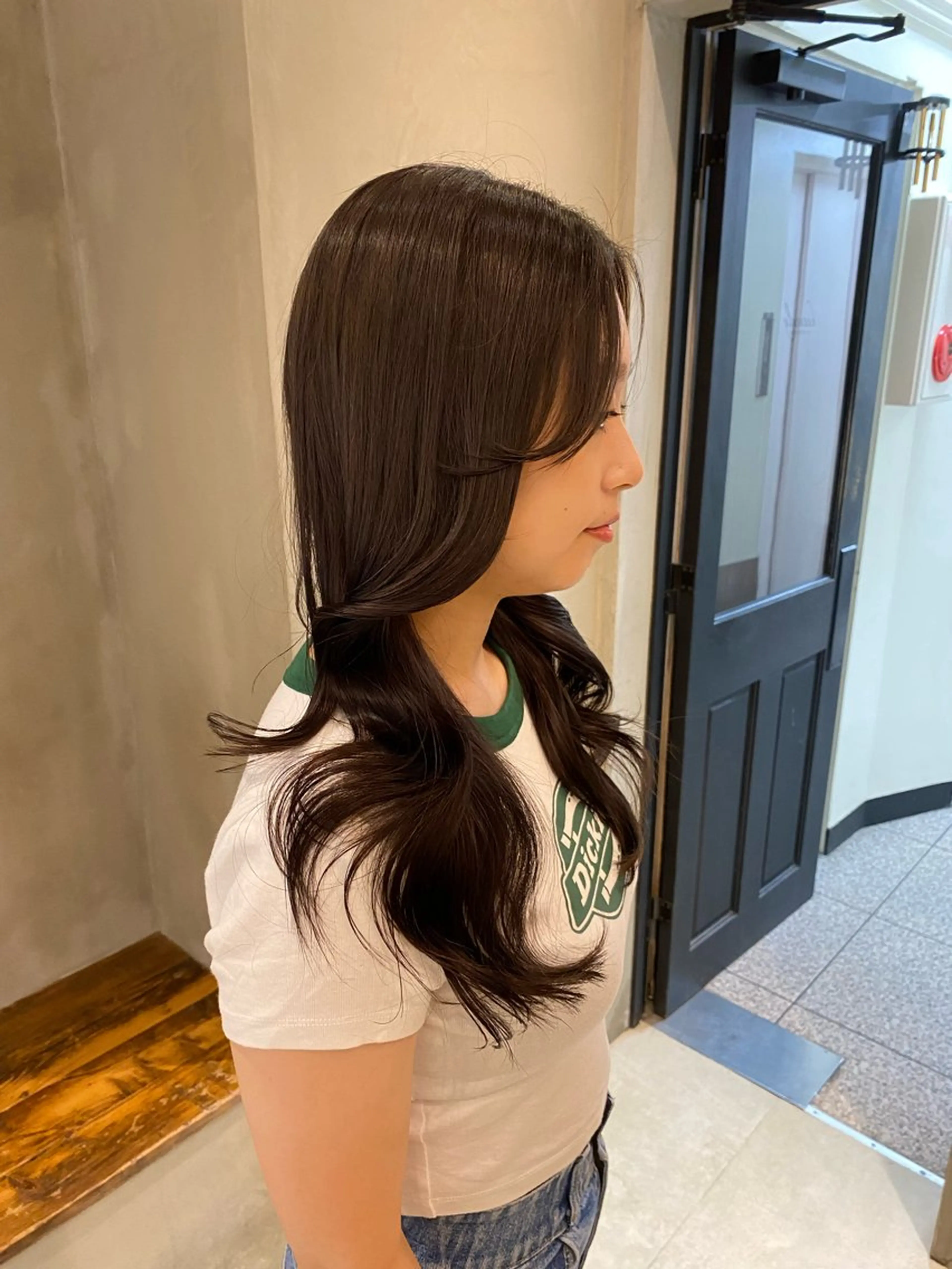 セミロング カット ヘアカラー トリートメント 顔周りcut・ご相談 ＝新宿しずく🇰🇷のヘアスタイル