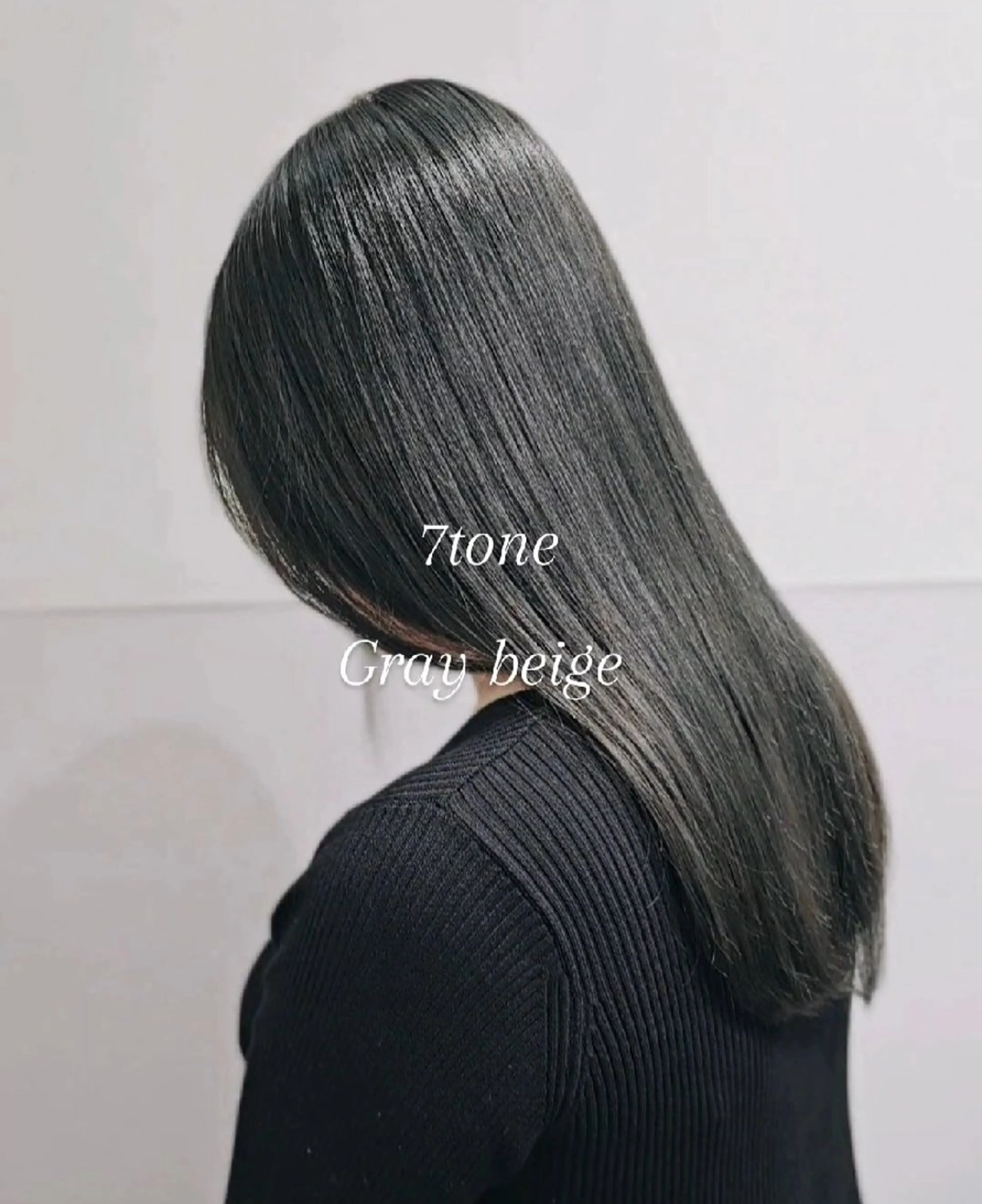 セミロング カラー ブリーチ グレージュ カット ヘアカラー トリートメント 髪質改善美容師が作る 透明感カラー杉山太貴のヘアスタイル