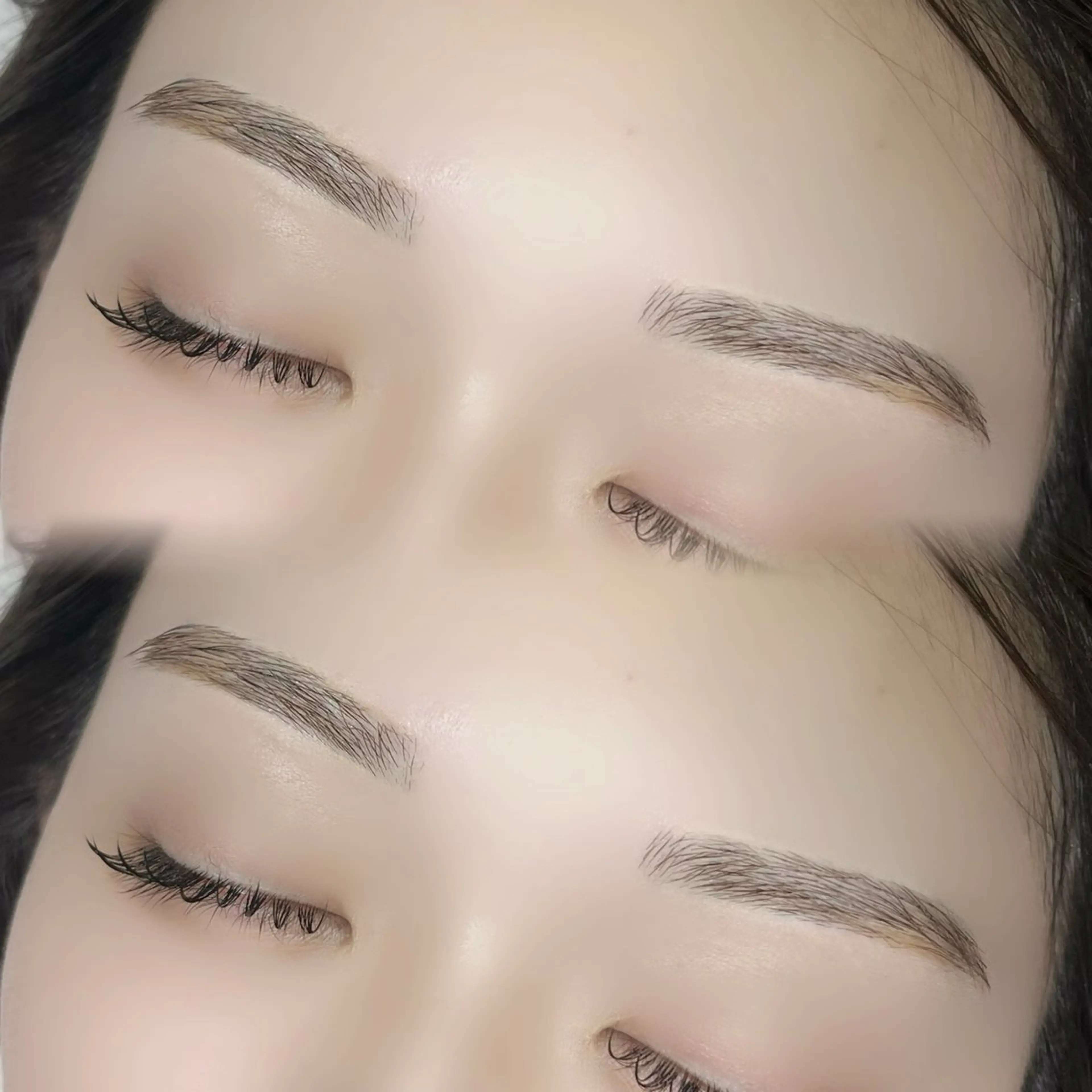 ✨️[オフ込み]🤍フラットラッシュ120本束感コーティング込+アイブロウワックススタイリング💗🎀の写真