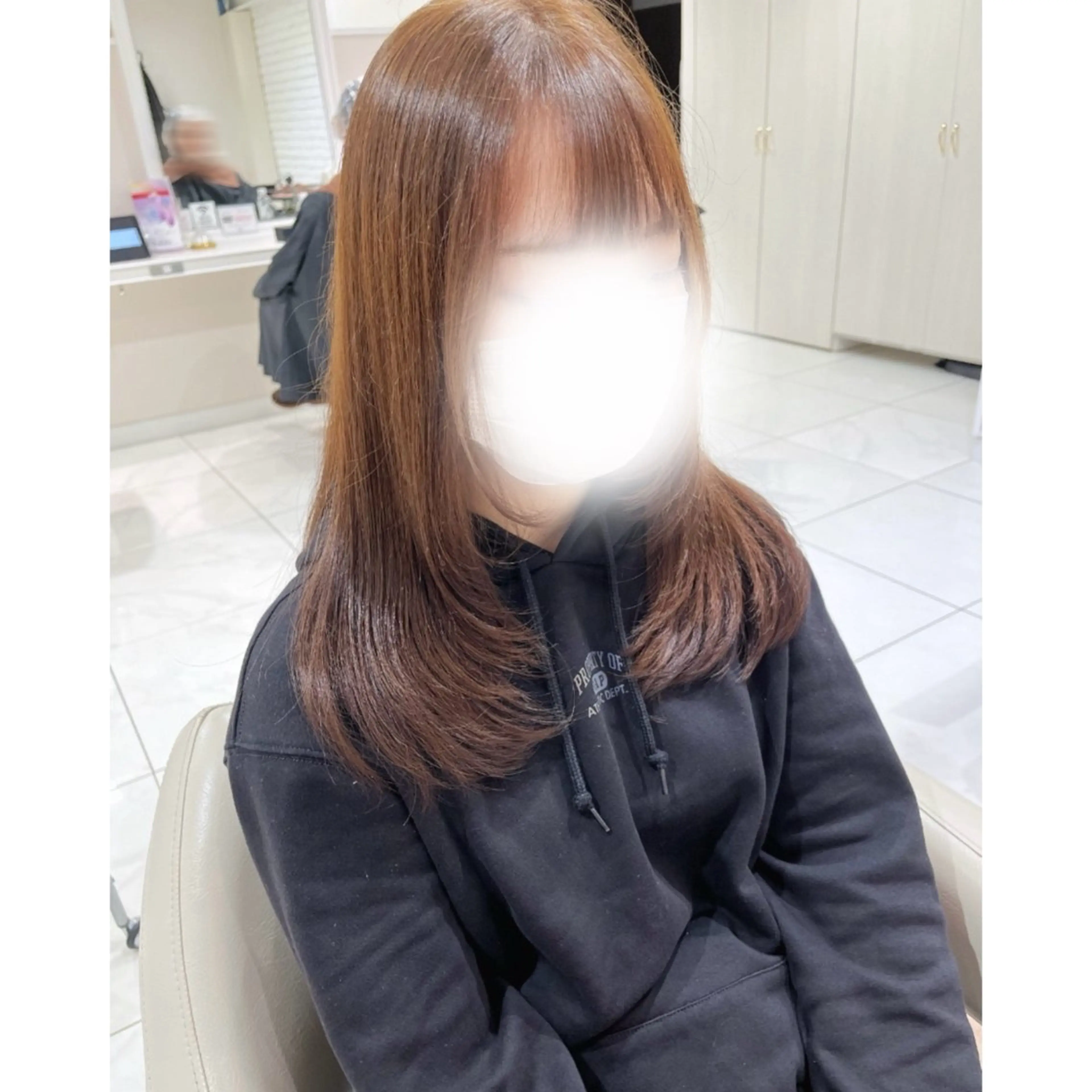 ロング カラー カット ヘアカラー 韓国ヘア 🎀中川綾乃🎀のヘアスタイル