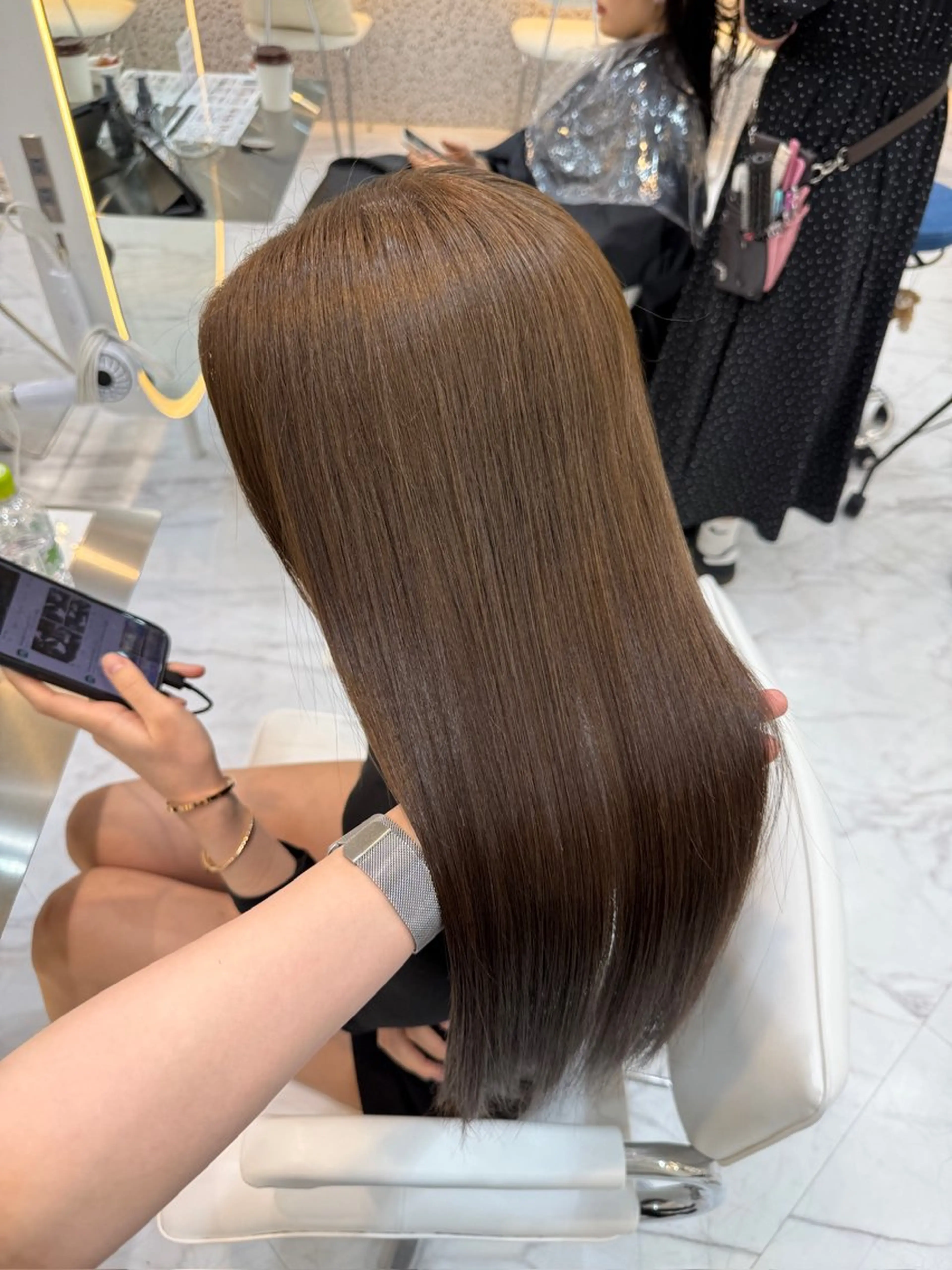 ロング ヘアカラー トリートメント 髪質改善×艶カラー / sayaka🤍のヘアスタイル