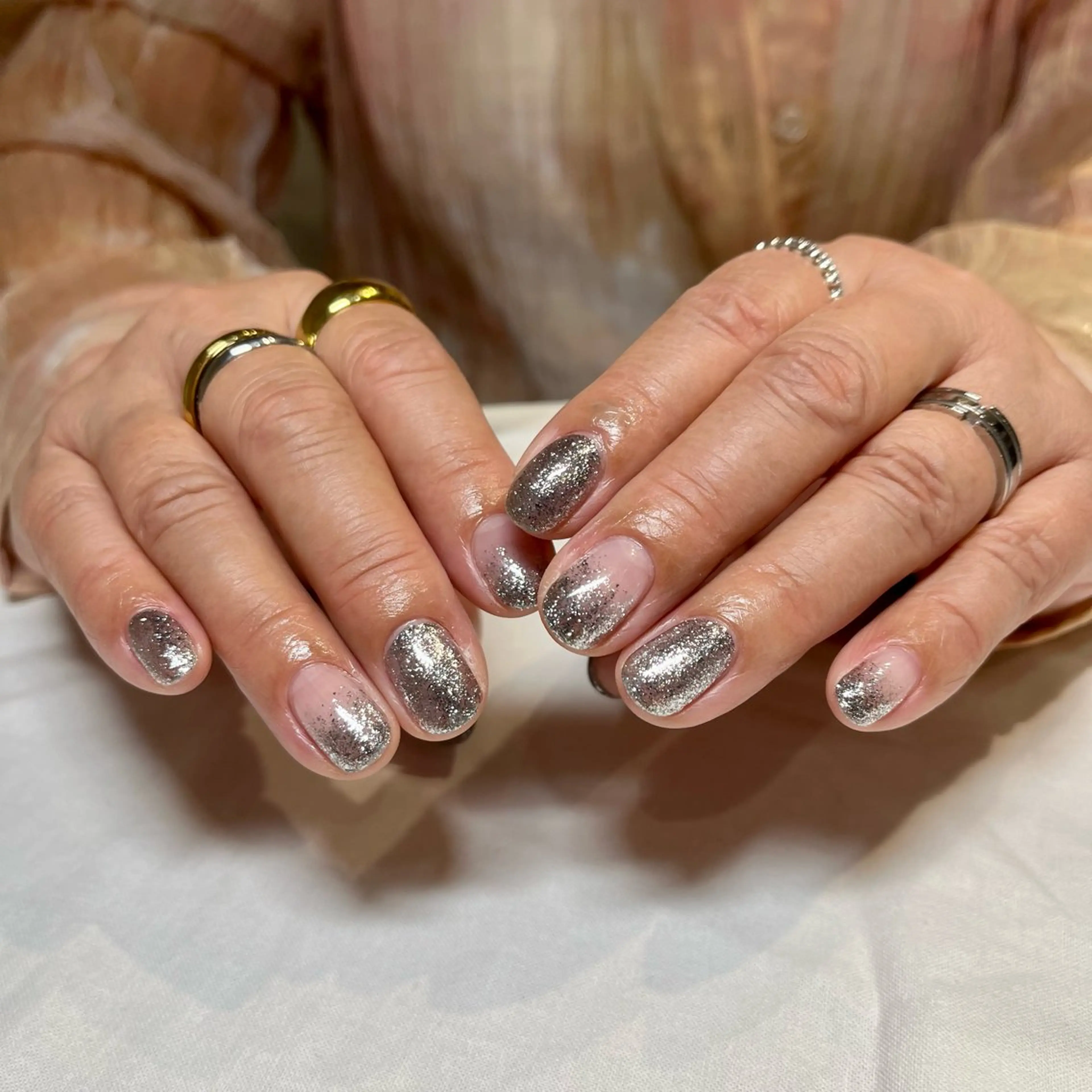 ネイル シルバー nail room Hotori.のネイルデザイン