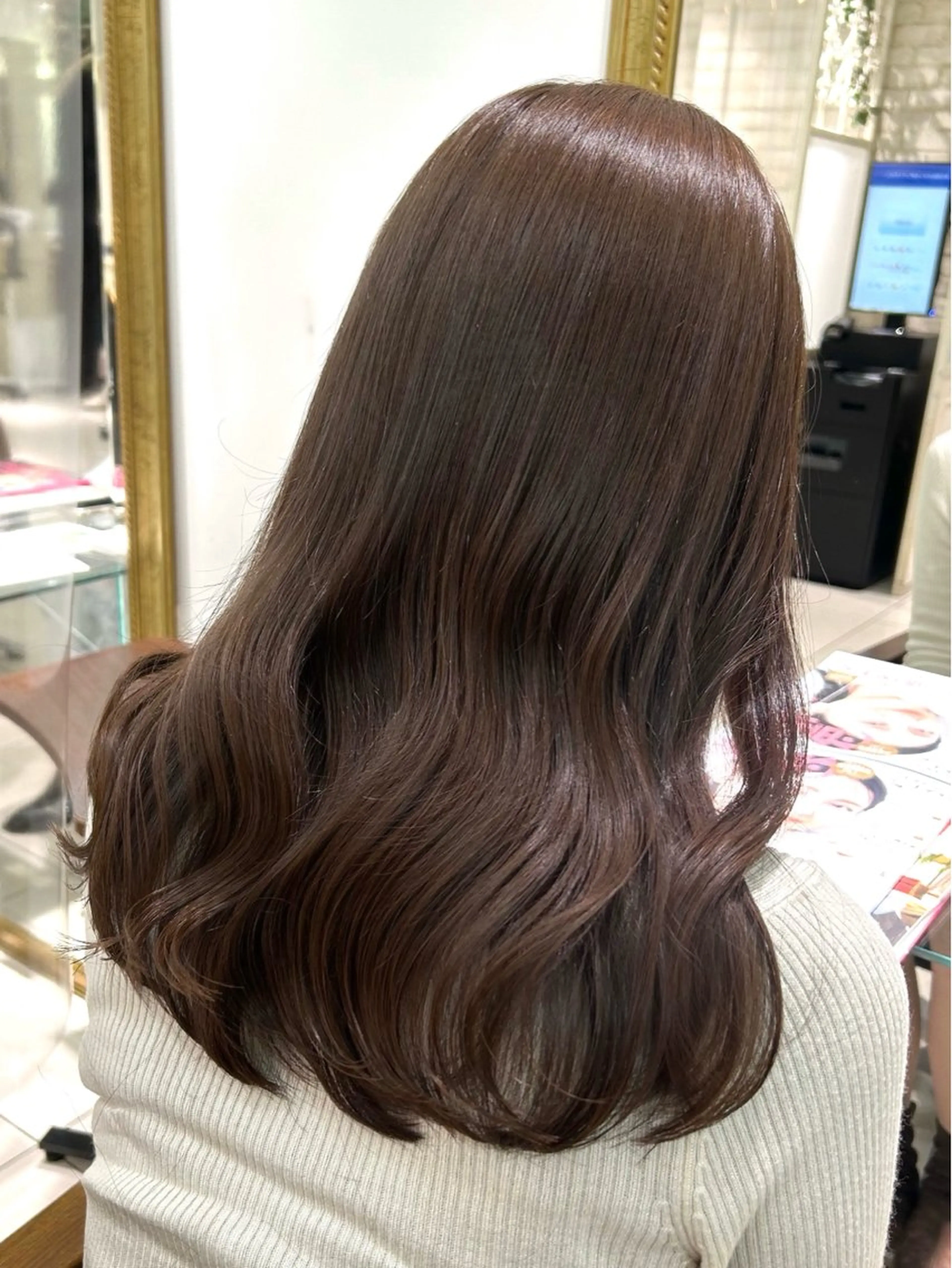 ロング カラー カット ヘアカラー トリートメント 透明感カラー 古山 結季🌙🖤のヘアスタイル