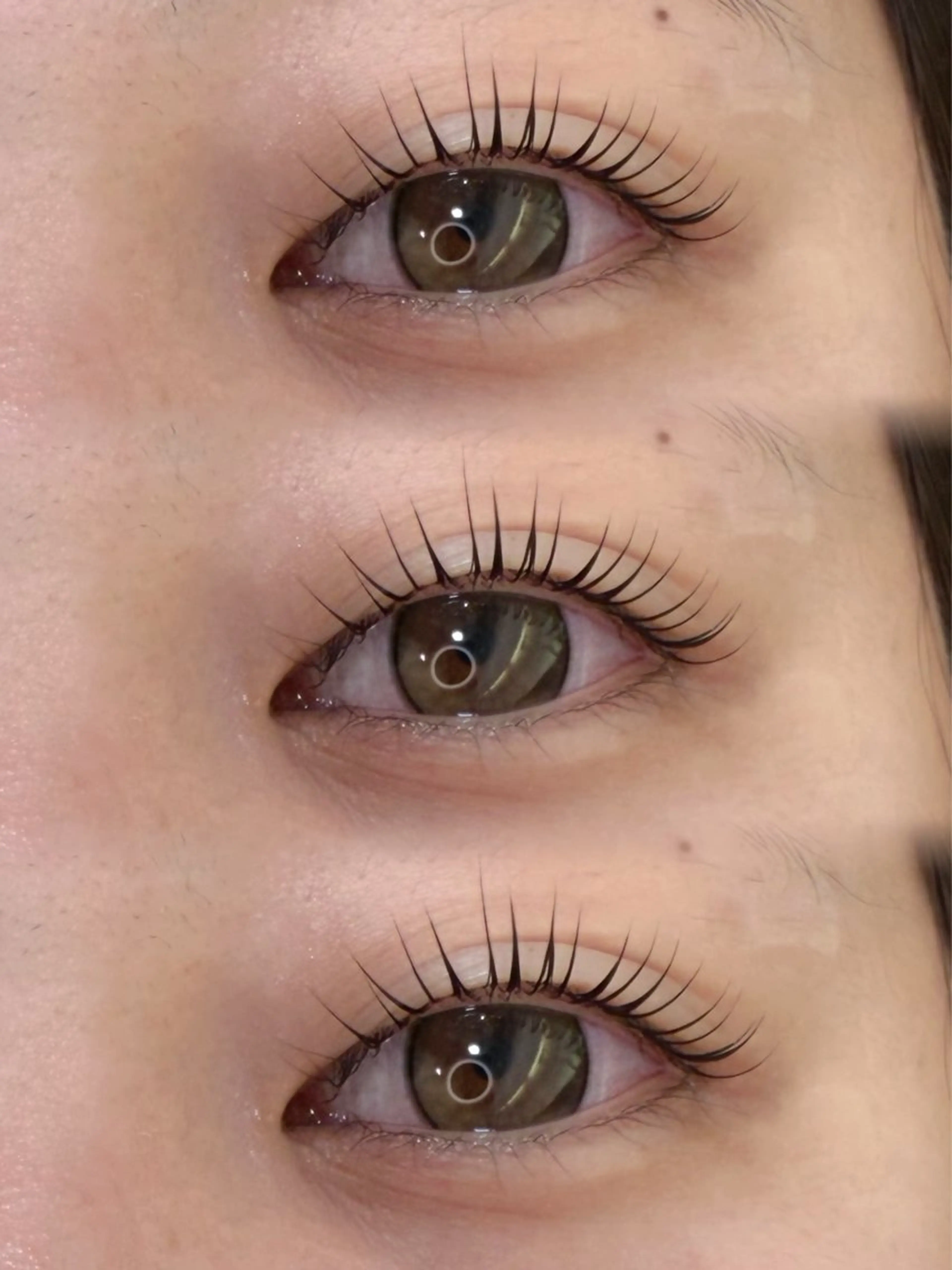 マツエク・マツパ ナチュラル 一重×まつ毛パーマ femme横川 Rinkaのマツエク・マツパデザイン