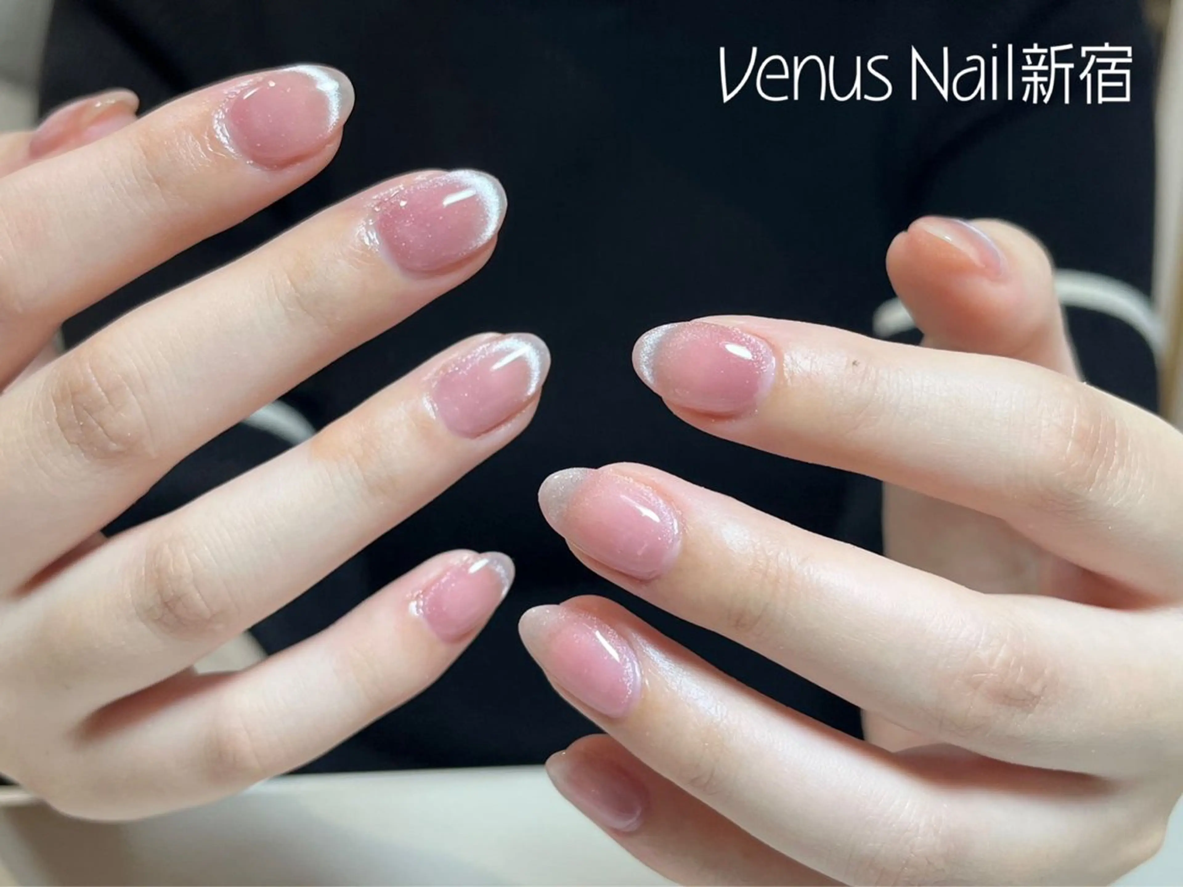 ネイル マグネットネイル ワンカラーネイル Venus nail チップ長さだし専門店のネイルデザイン