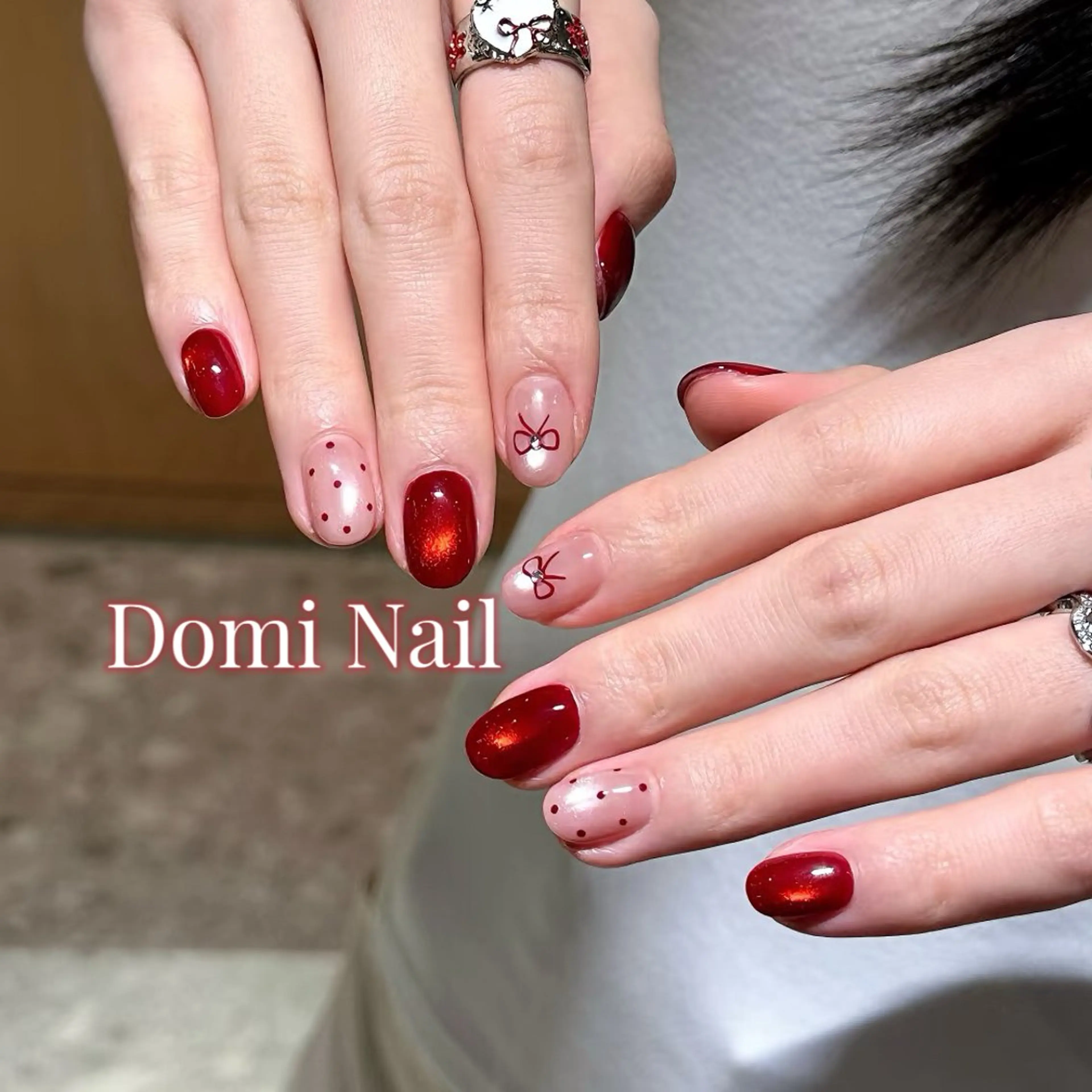 ネイル 持ち込み ハンドネイル 渋谷 Domi Nailのネイルデザイン