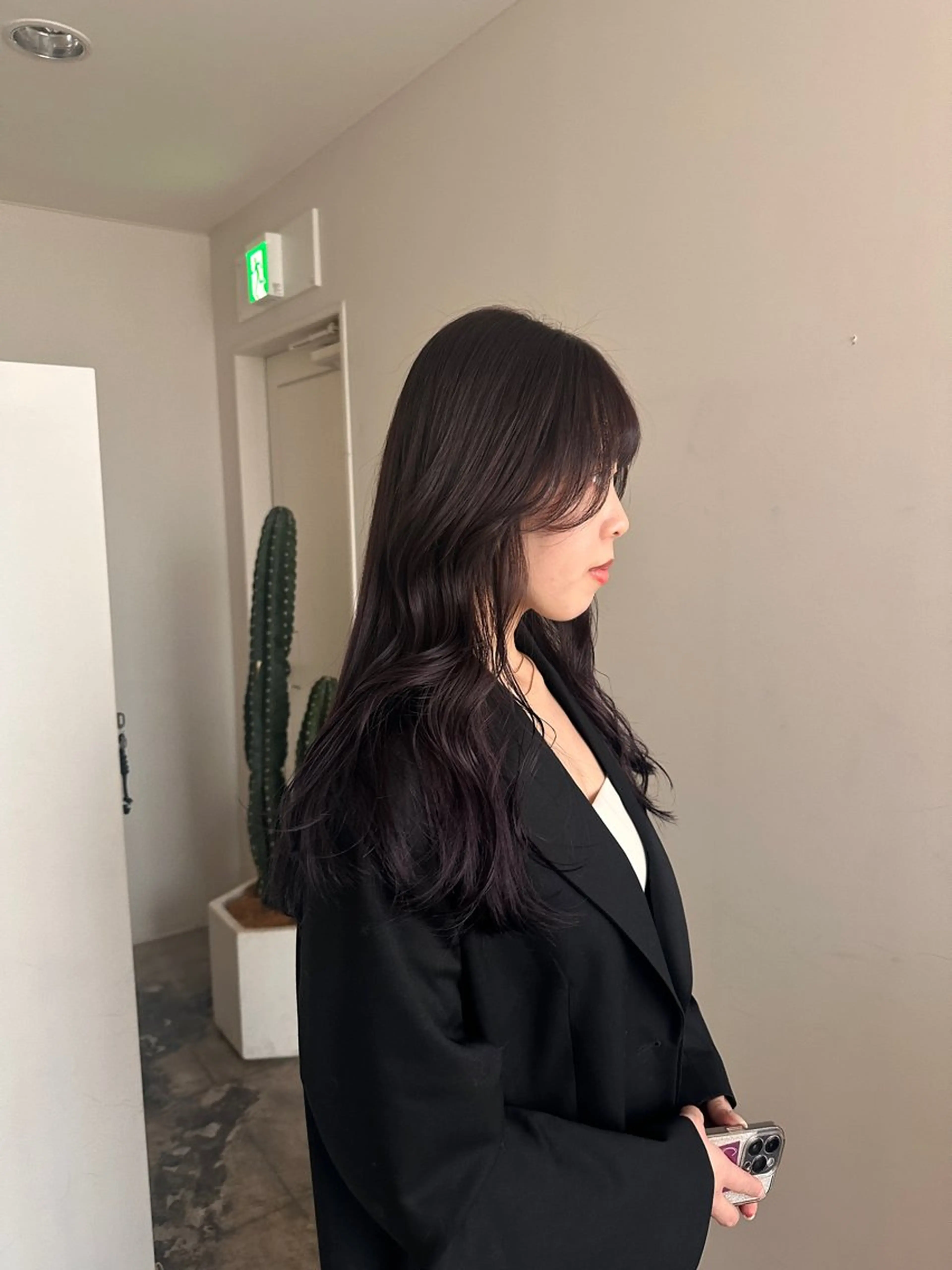 ロング カラー 透明感カラー/顔周り レイヤー/髪質改善のヘアスタイル