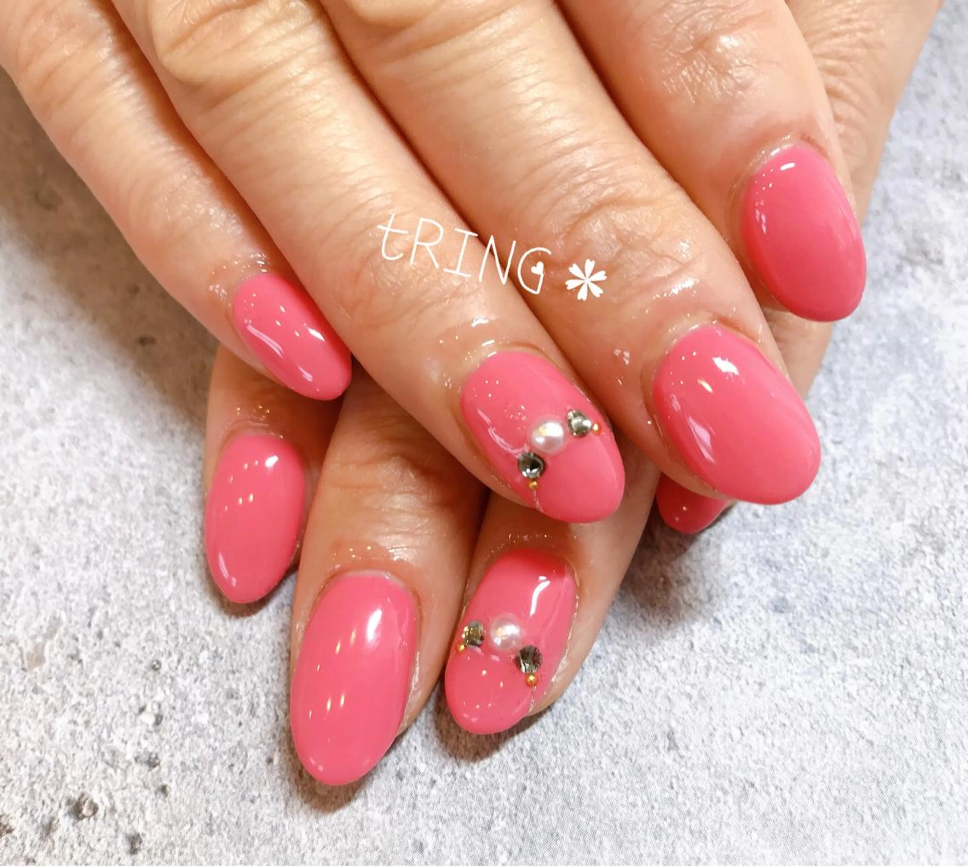 ネイル ハンドネイル tRING＊ しいの木台のネイルデザイン