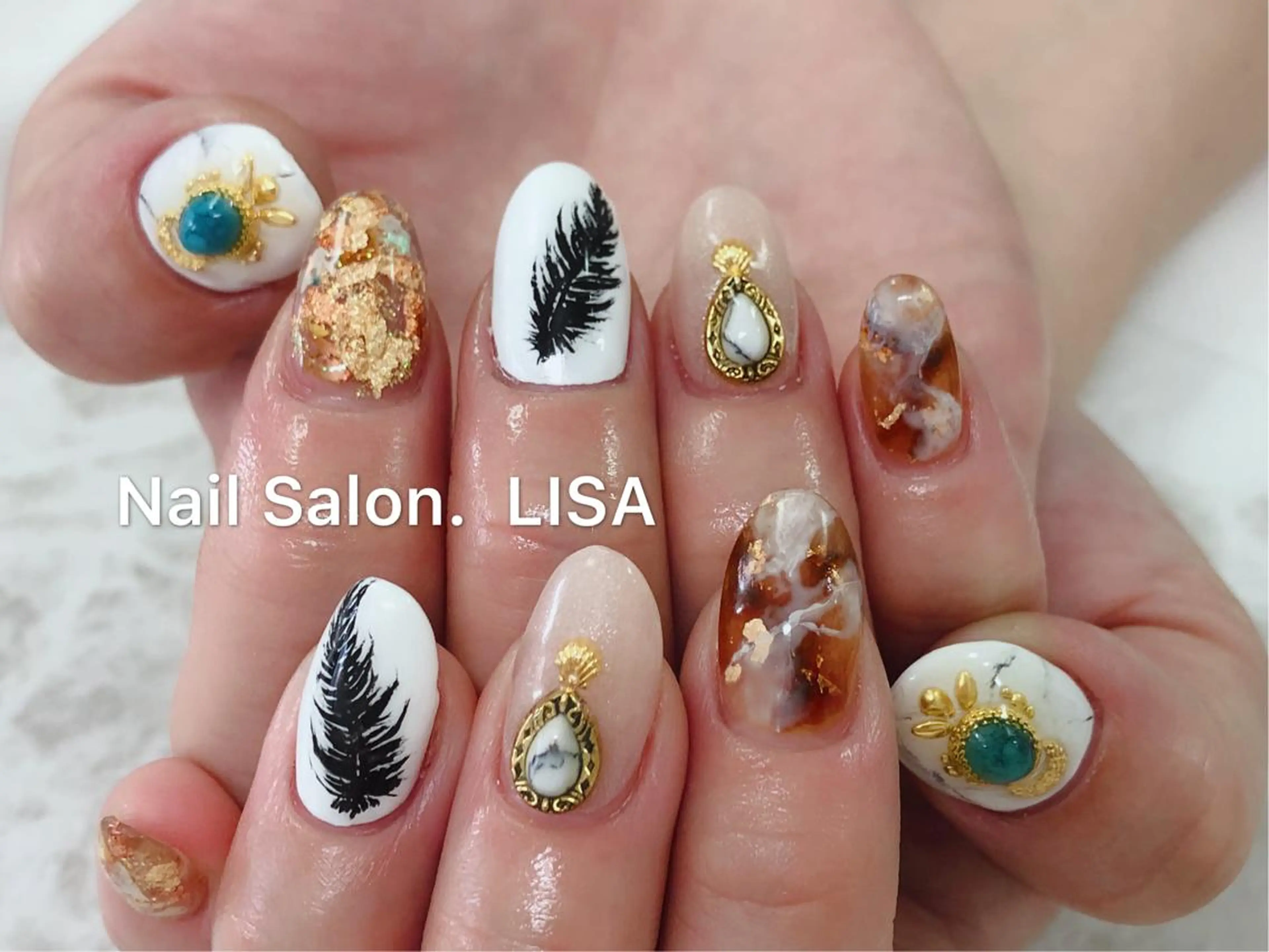 ネイル アートネイル スカルプネイル 🎀 RI🎀のネイルデザイン