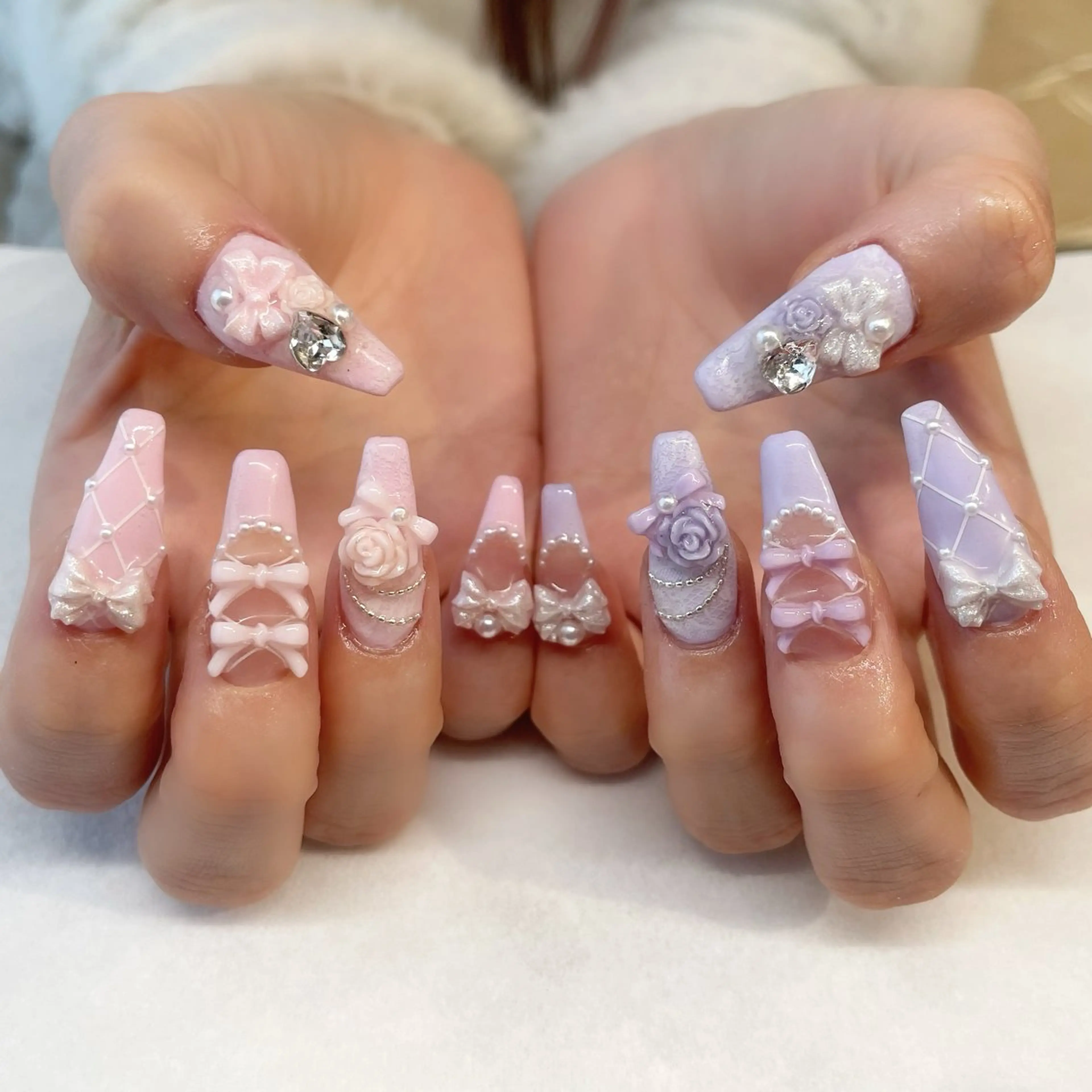 ネイル ハンドネイル 💎🐰 saki. m 🐰💎のネイルデザイン