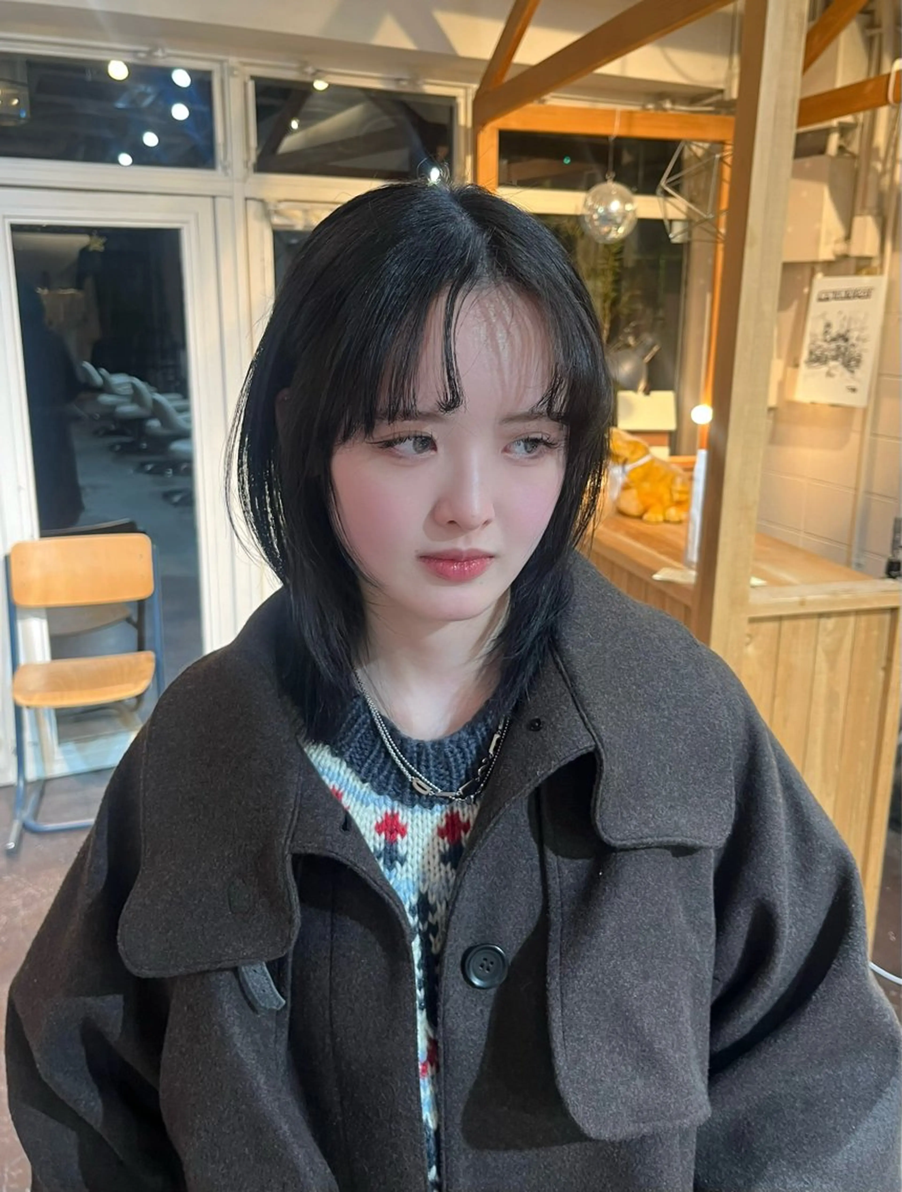 ミディアム カラー レイヤーカット Junmi/ﾁｶｼﾂ /堀江のヘアスタイル