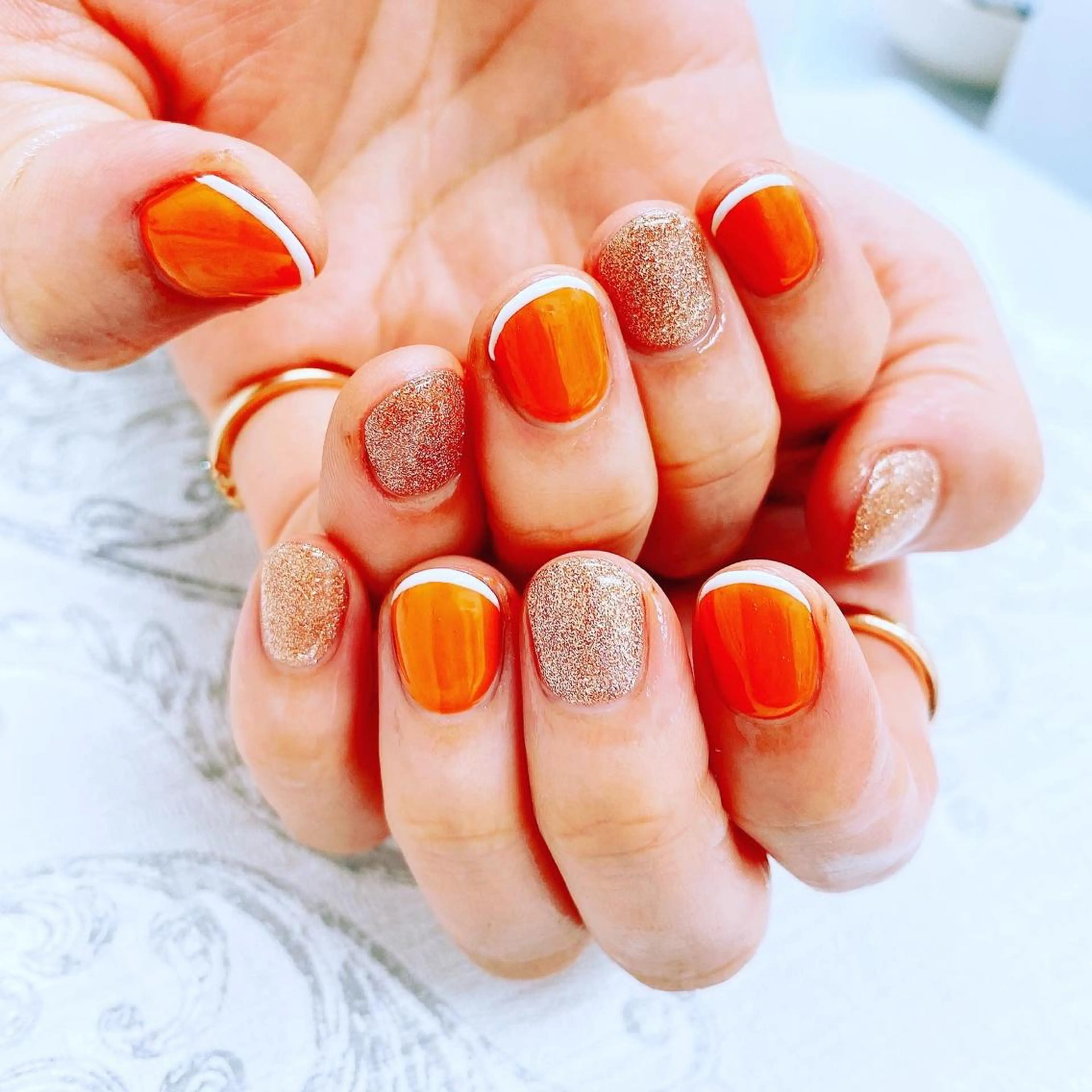 ネイル ラメ(グリッター) N._._. clawのネイルデザイン