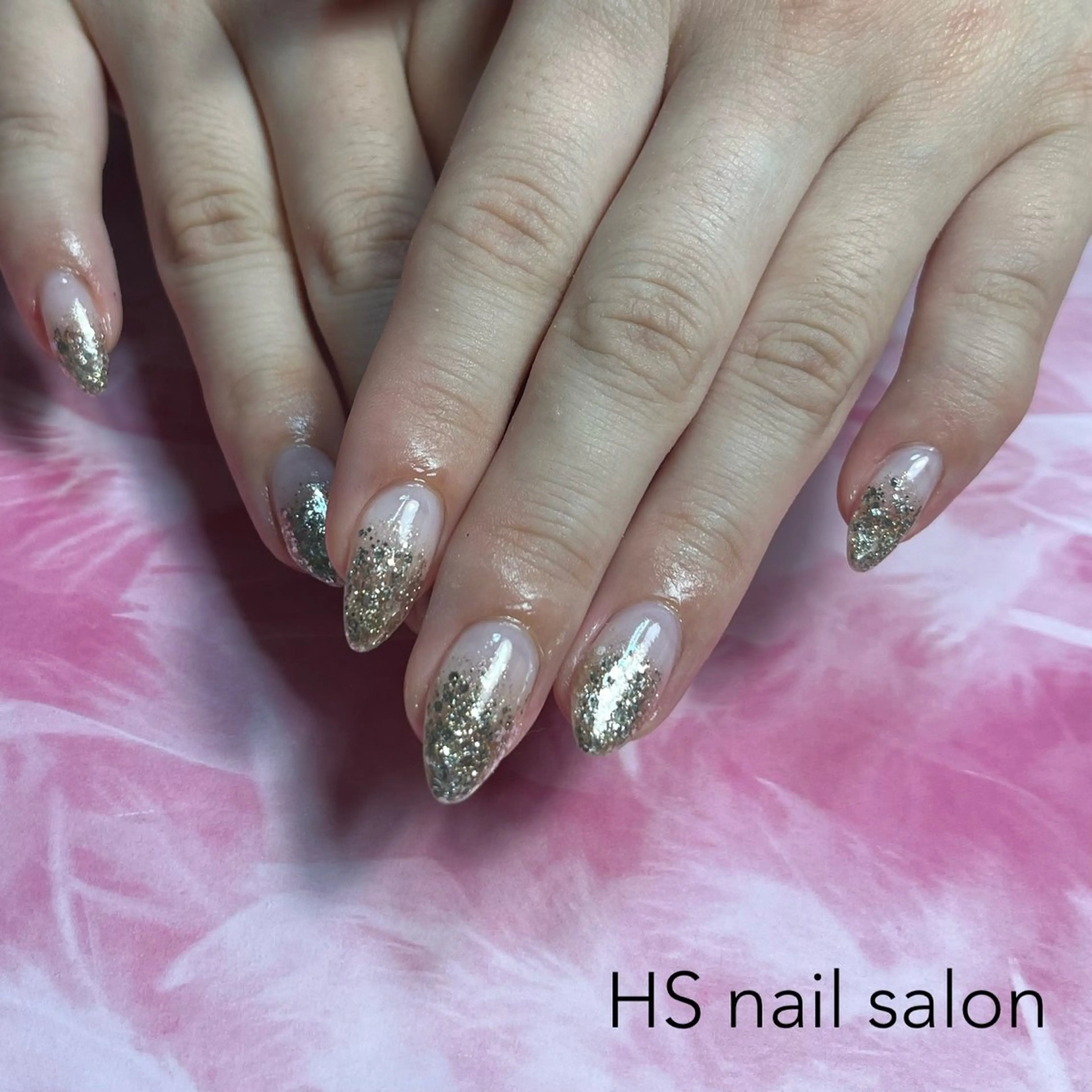セミロング ハンドネイル hs nail salonのネイルデザイン