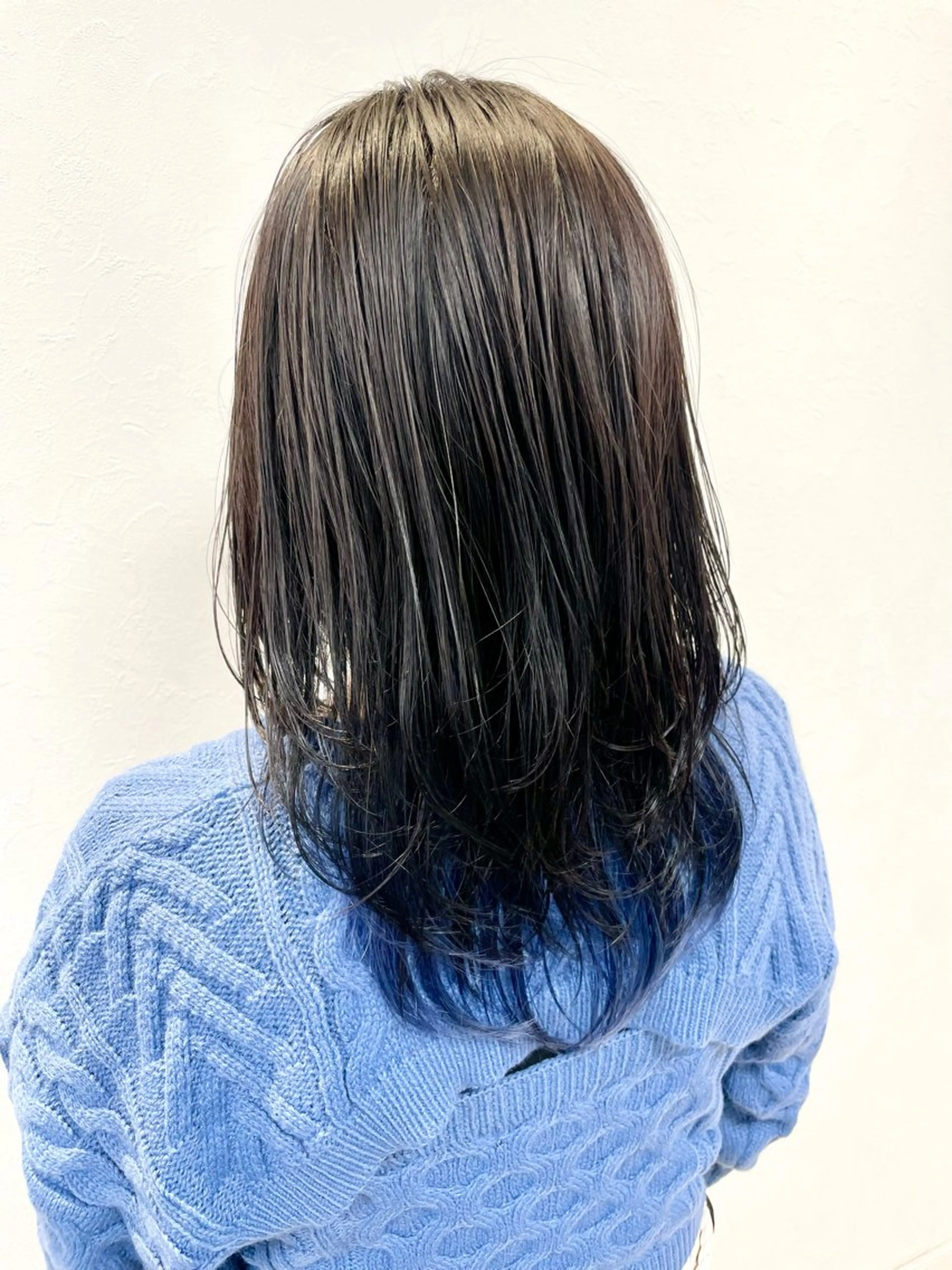セミロング カラー カット ヘアカラー トリートメント 髪質改善×METEO 店長 貞松直也のヘアスタイル