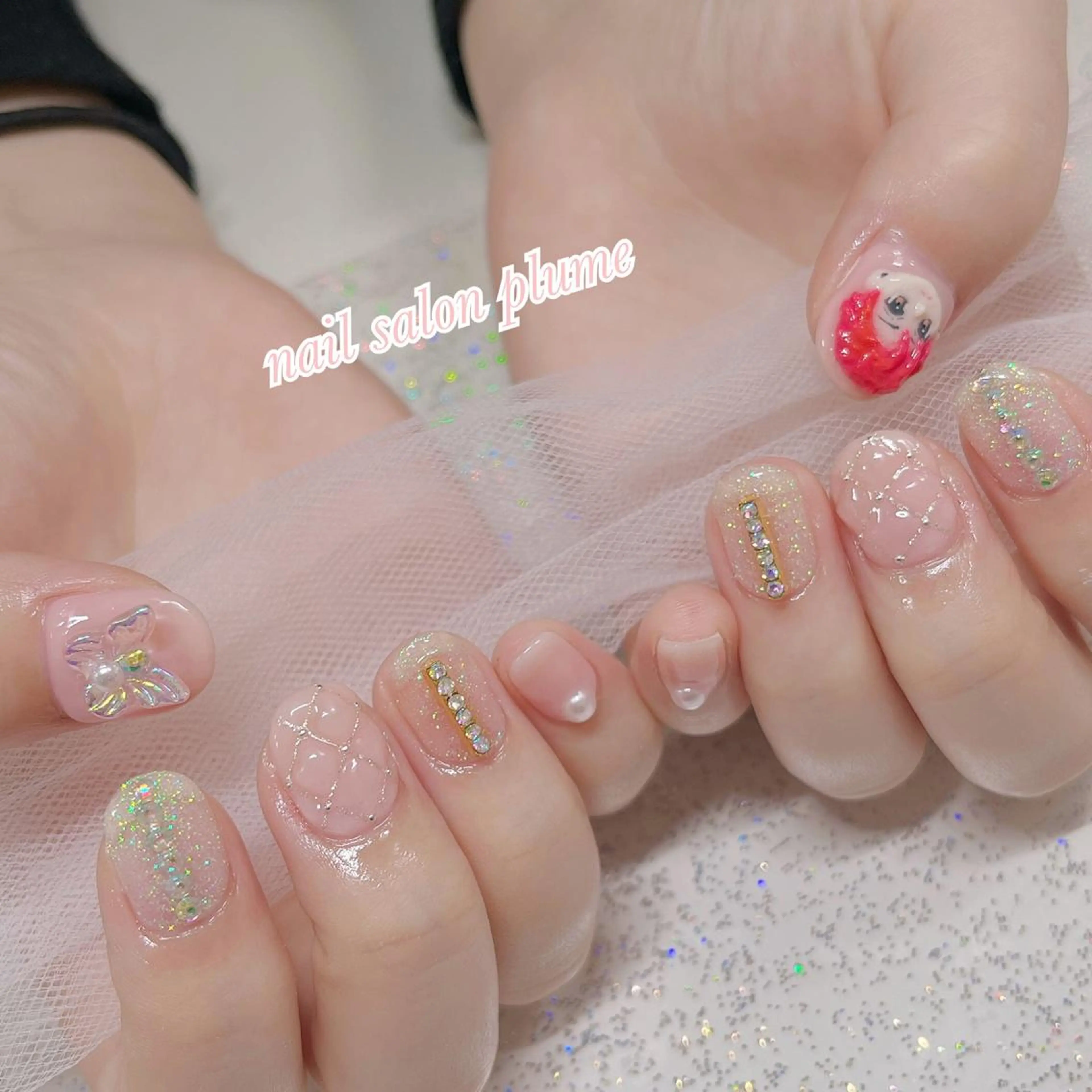 ネイル ハンドネイル plume nail ☆韓国ネイルのネイルデザイン