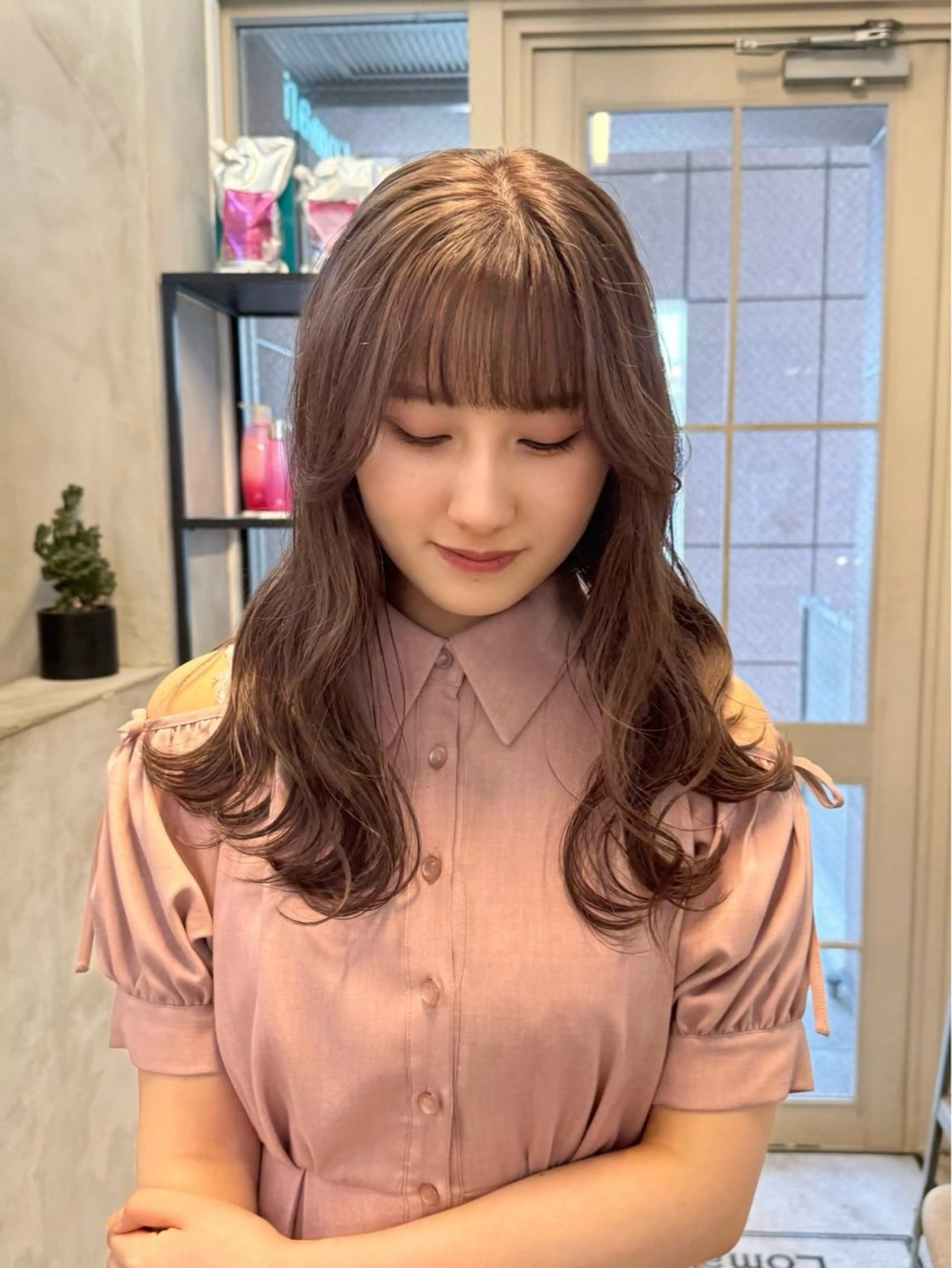 セミロング カラー カット ヘアカラー トリートメント Lomalia 🤍🫧/makoのヘアスタイル