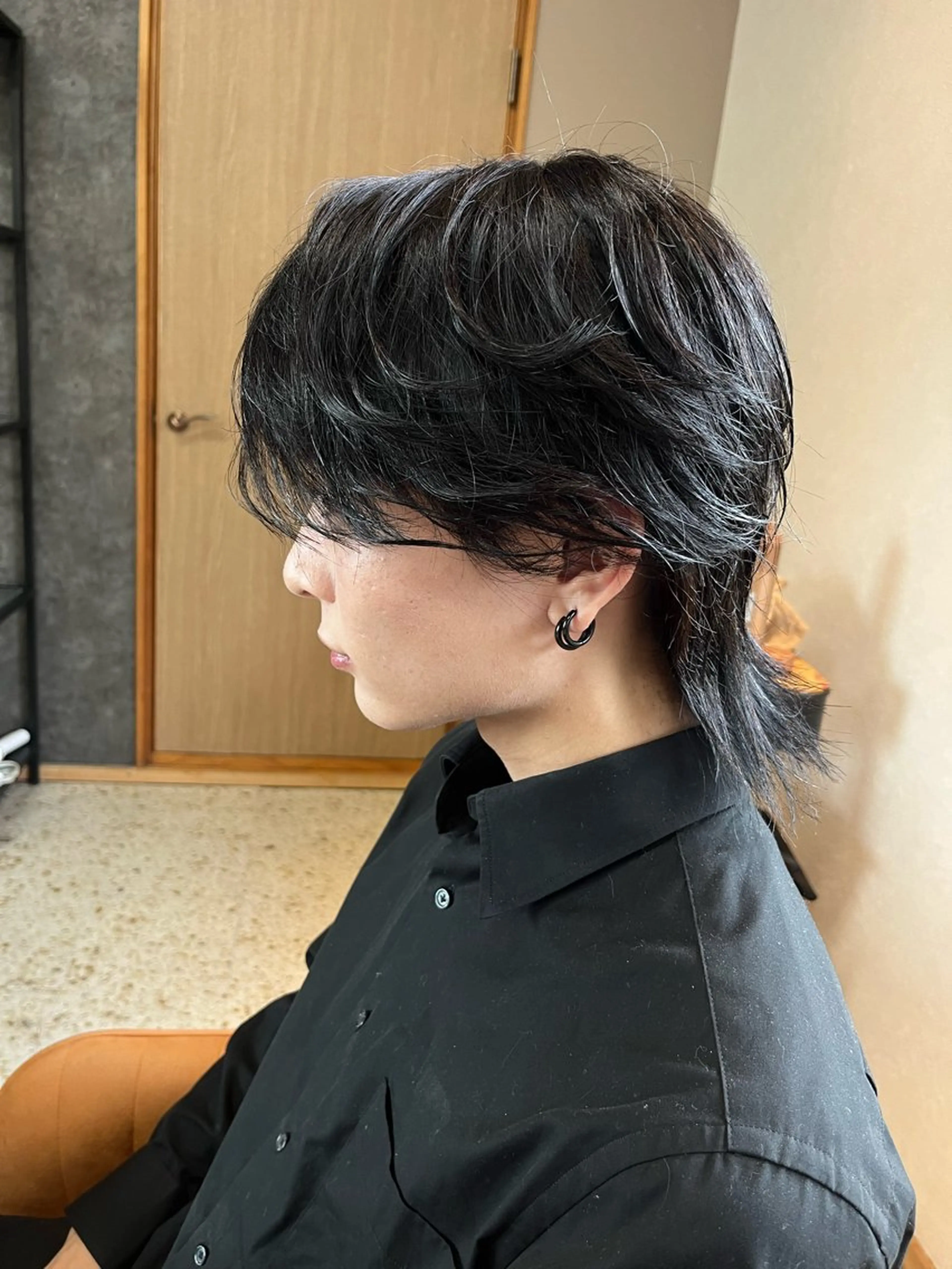 メンズ センターパート メンズウルフカット ウルフカット カット 韓国ヘア🇰🇷 RYOTAのヘアスタイル