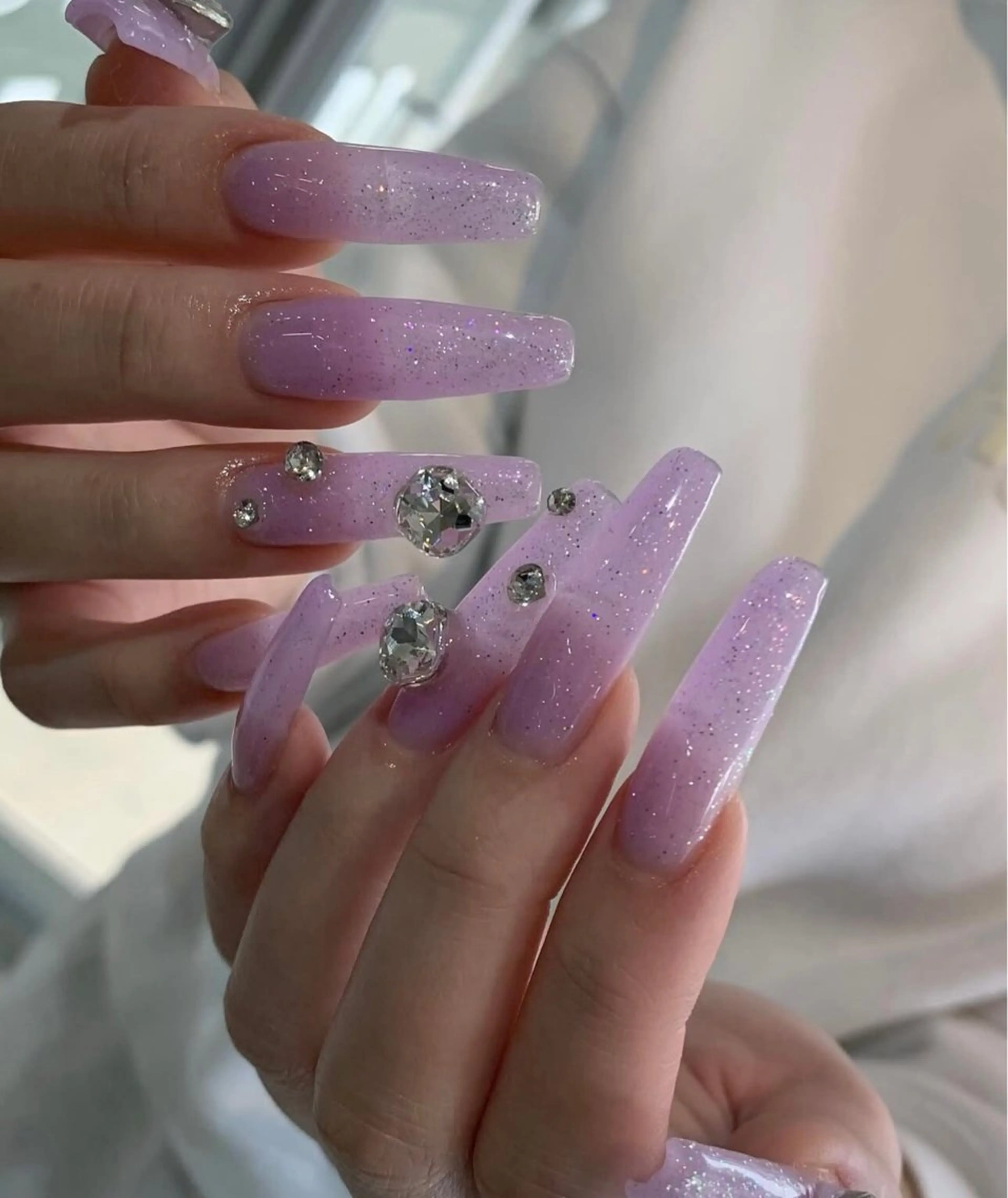 ネイル アートネイル ジェルネイル キラキラネイル 韓国ネイル ニュアンスネイル ハンドネイル Jenn Nail Shinokuboのネイルデザイン