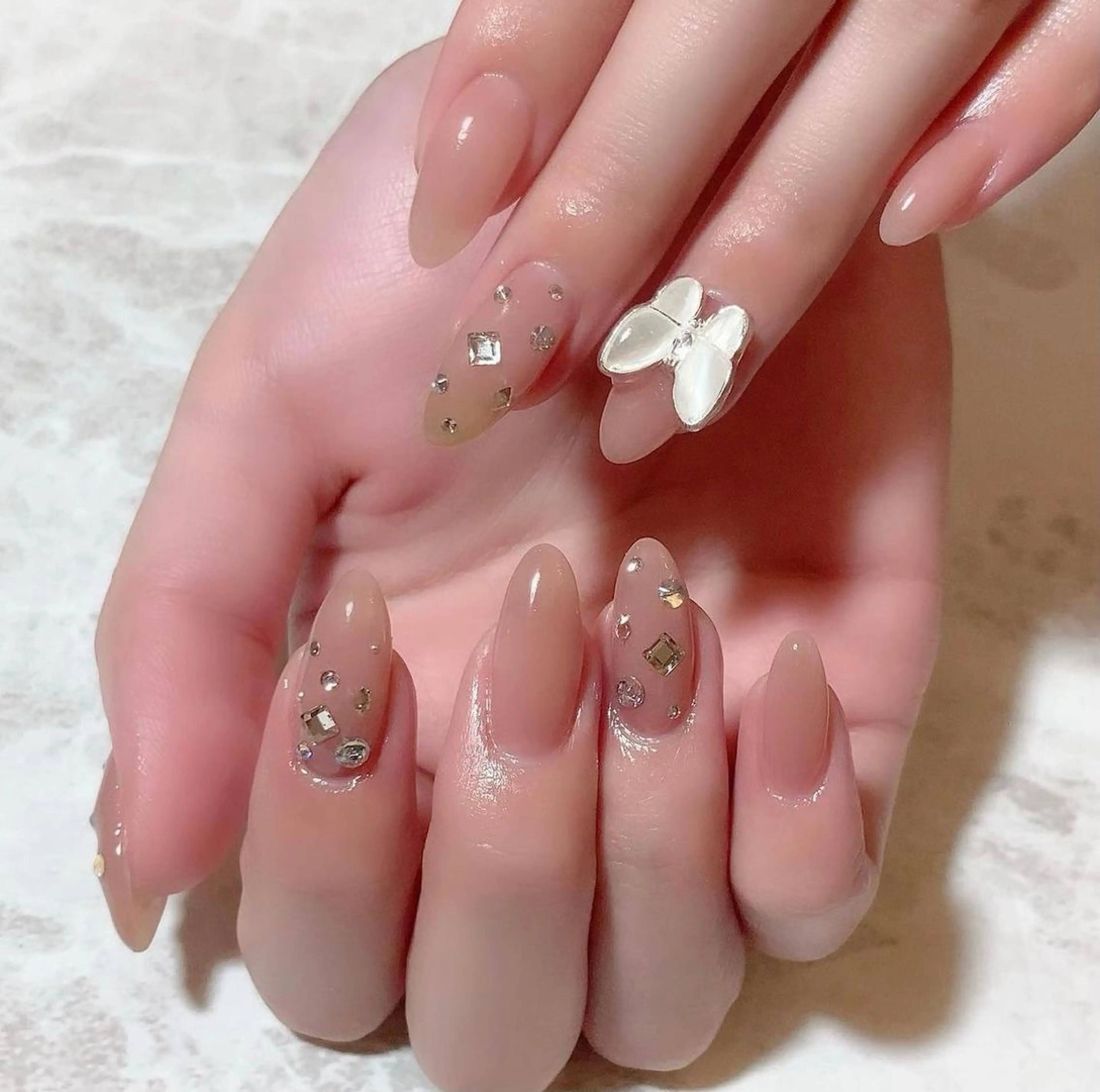 ネイル ブラウン ハンドネイル Nail Salon CIARAのネイルデザイン