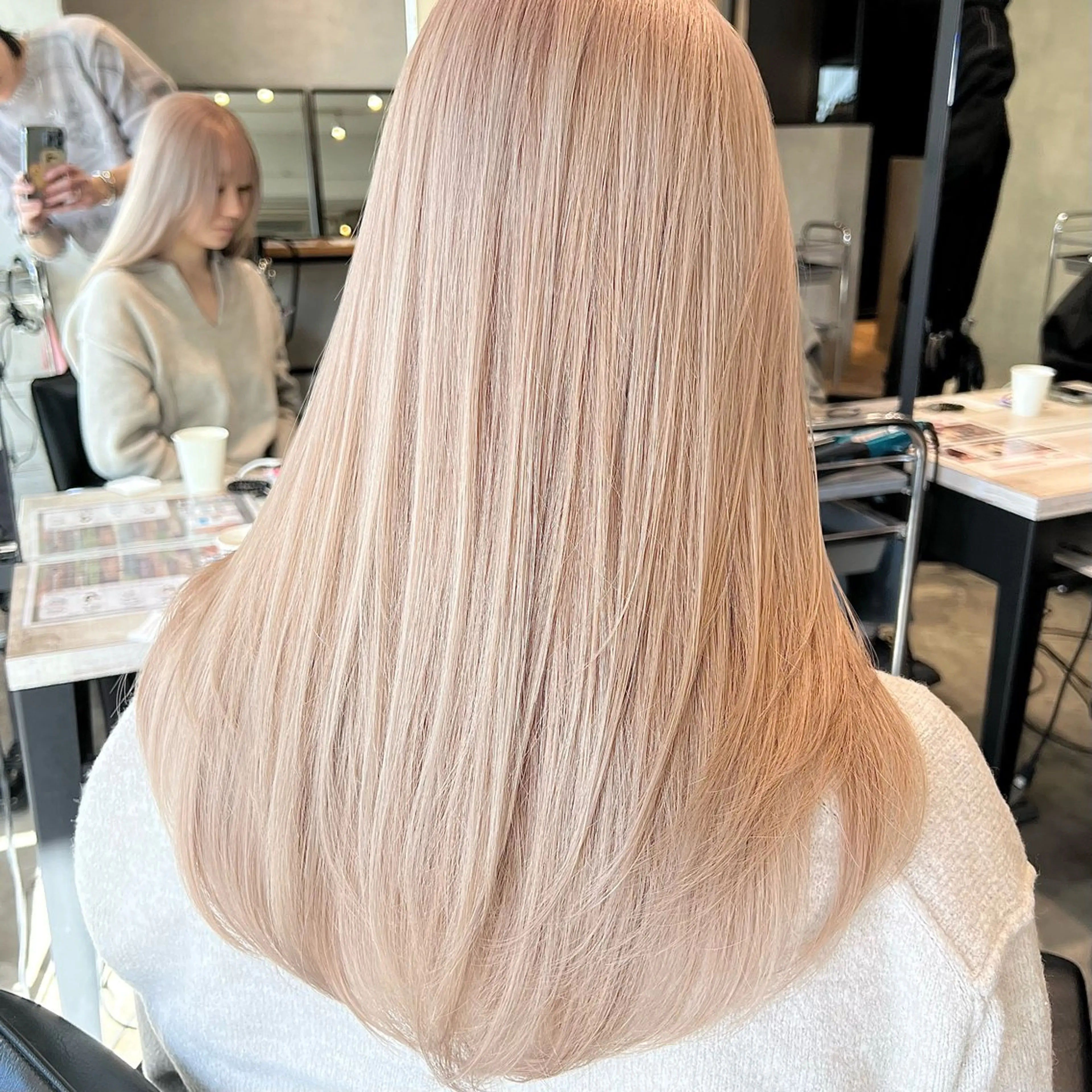 ロング カラー ヘアアレンジ ヘアカラー トリートメント 🍯傷ませないカラー 髪質改善🍯彪雅のヘアスタイル