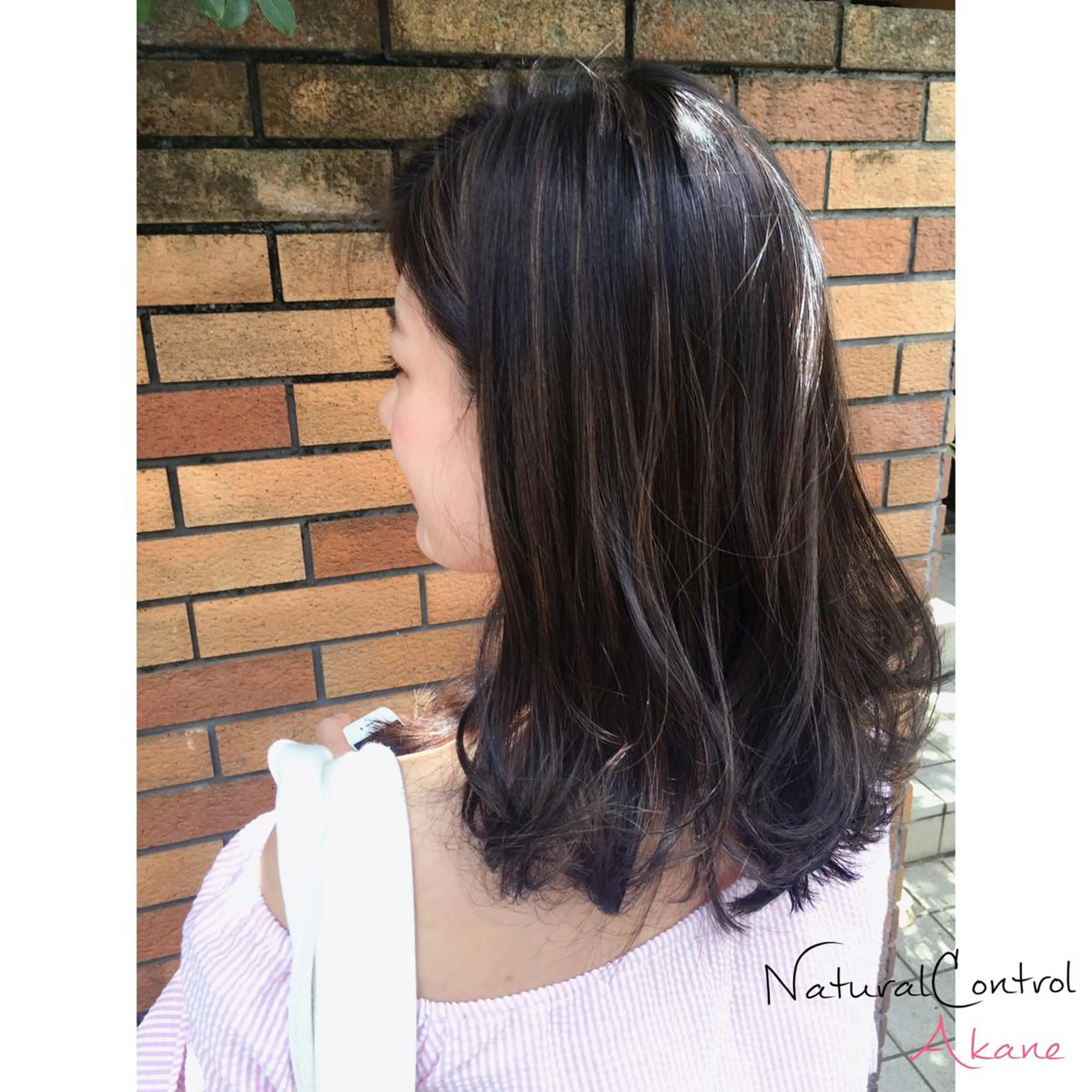 ミディアム セミロング ロング カラー ハイライトカラー ハイライト 韓国ヘア🤍髪質改善 🇰🇷AKANEのヘアスタイル