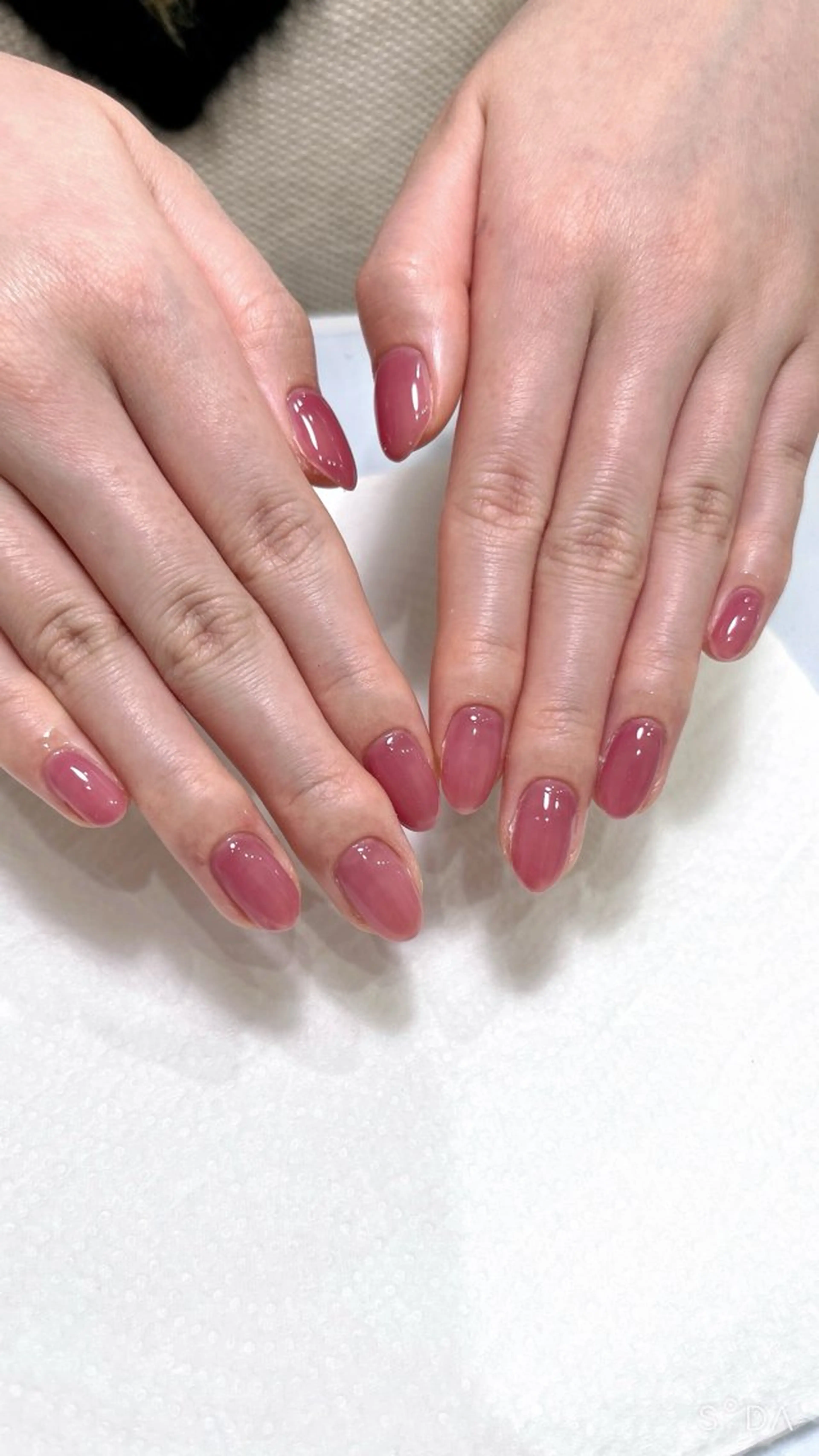 ネイル ワンカラーネイル エルバイノリコ加藤 パラジェル取り扱い店のネイルデザイン