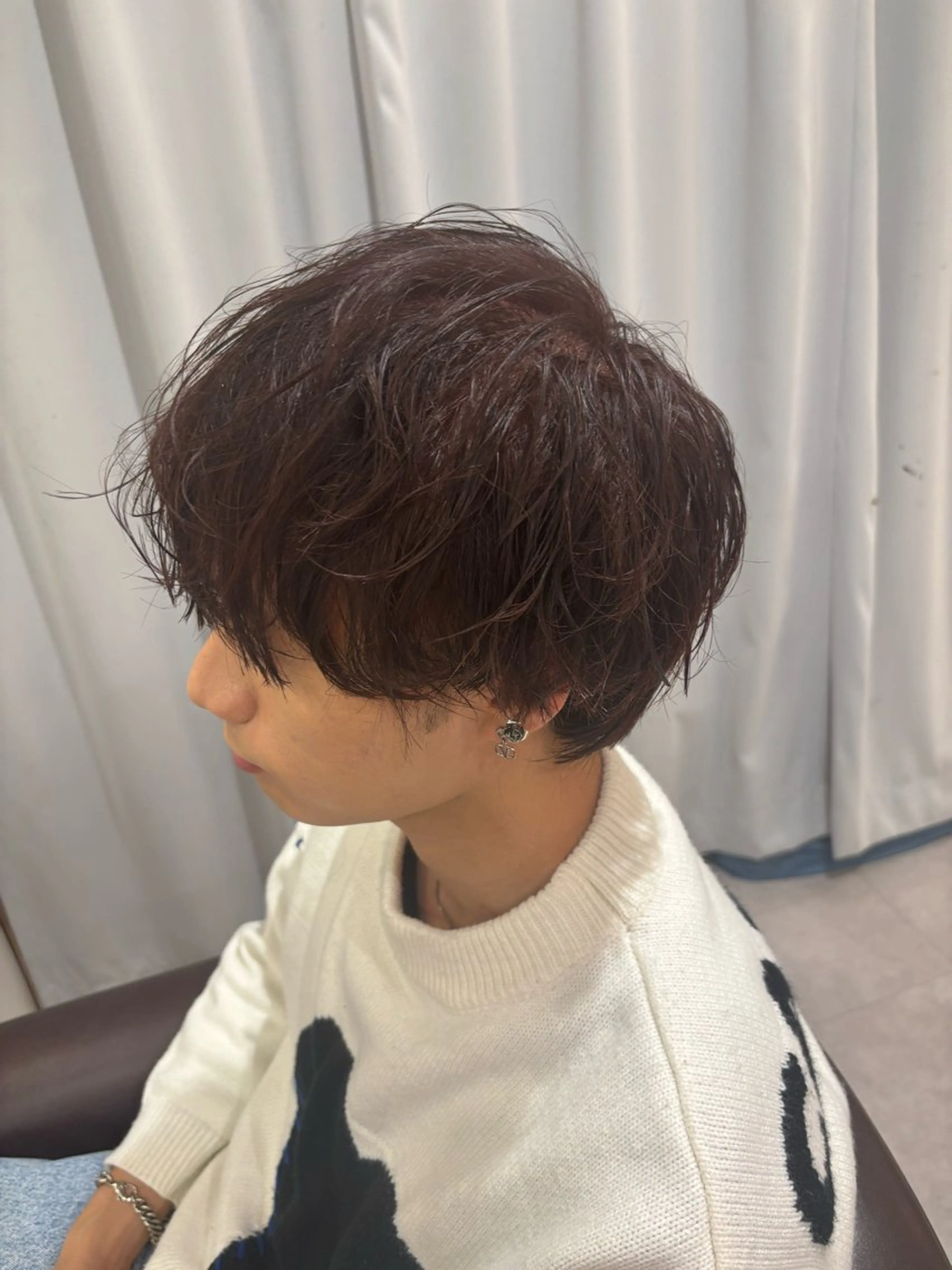 ショート カラー メンズ カット ヘアカラー トリートメント ヘアセット メンズ特化／韓国風 /江戸谷大晴のヘアスタイル