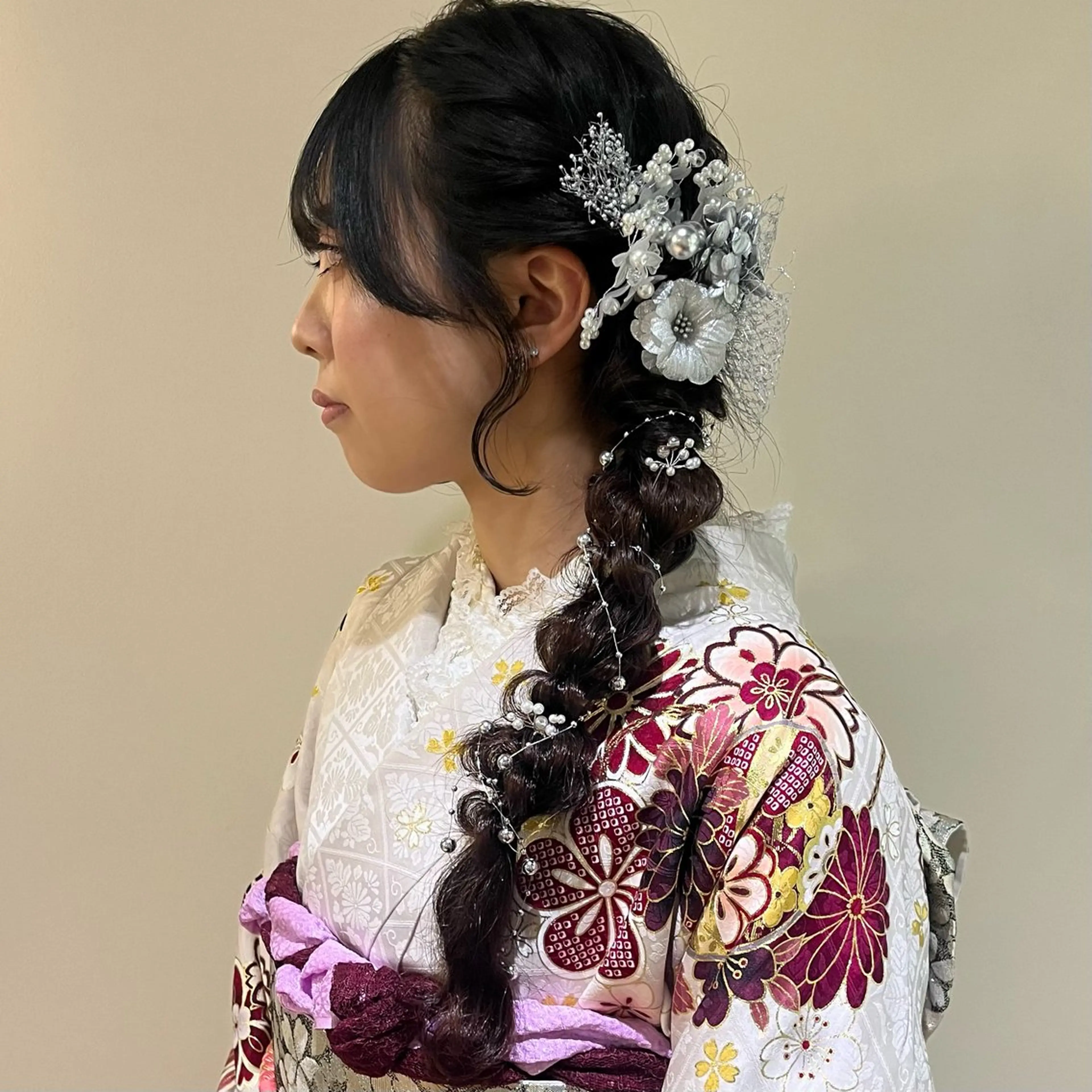 ロング ヘアアレンジ 成人式 🫧tomoka 透明感カラー🫧のヘアスタイル