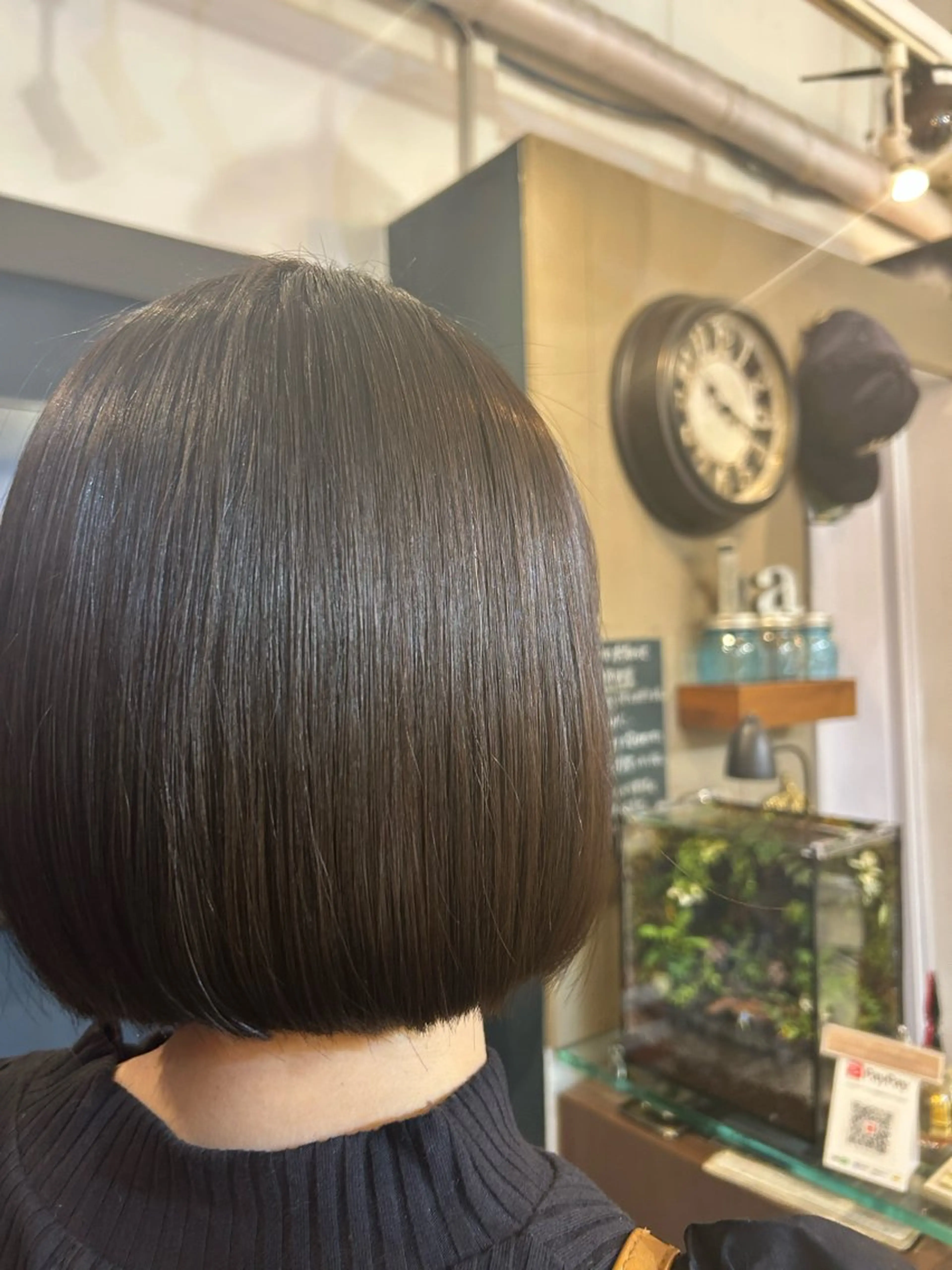 ミディアム ボブ 縮毛矯正 Kurumi☆彡 練馬バウハウスヘアのヘアスタイル