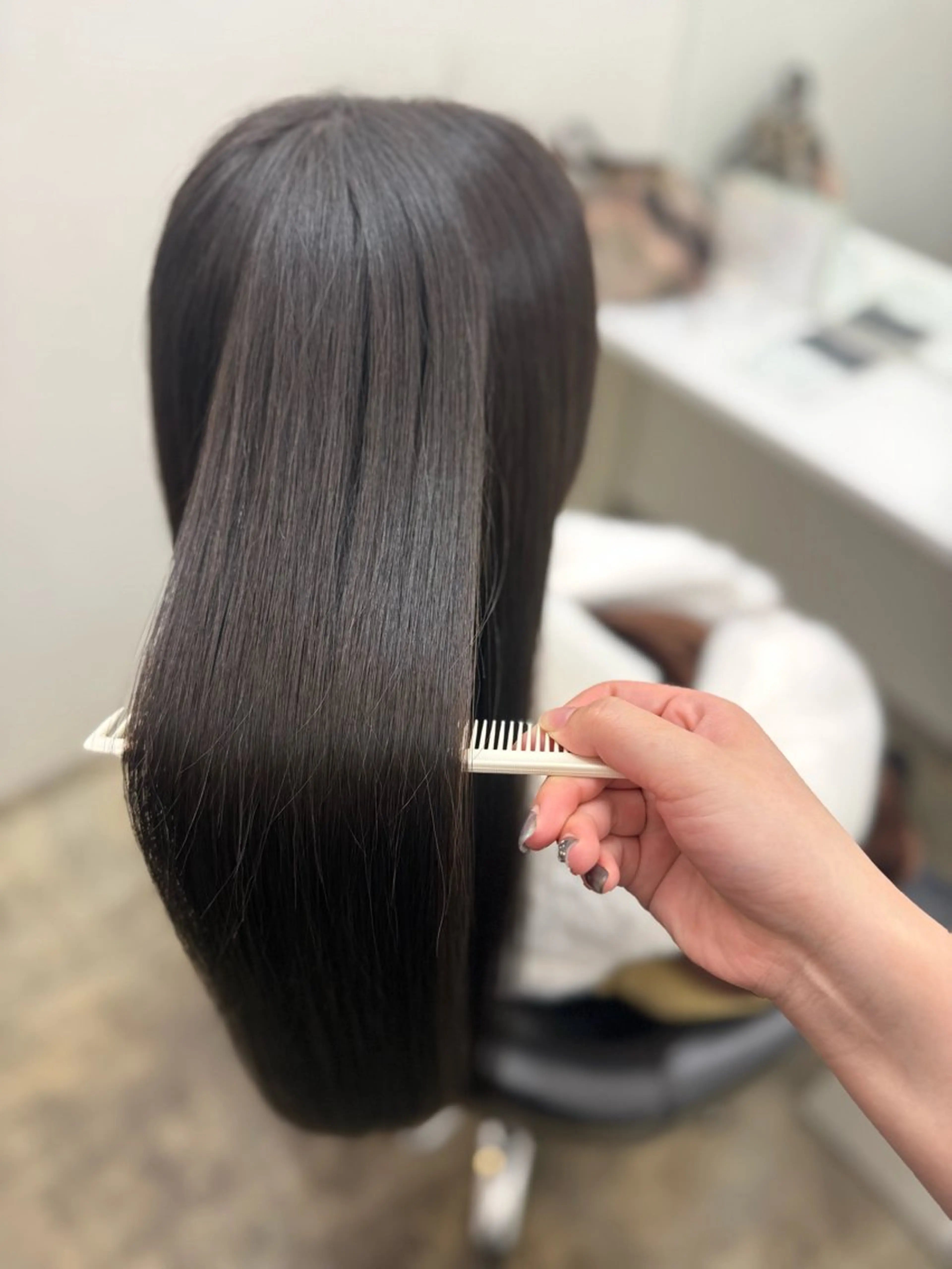 【練習モデル】弱酸性縮毛矯正モデル、ブリーチ、パーマの履歴がない方💇‍♀️✨の写真