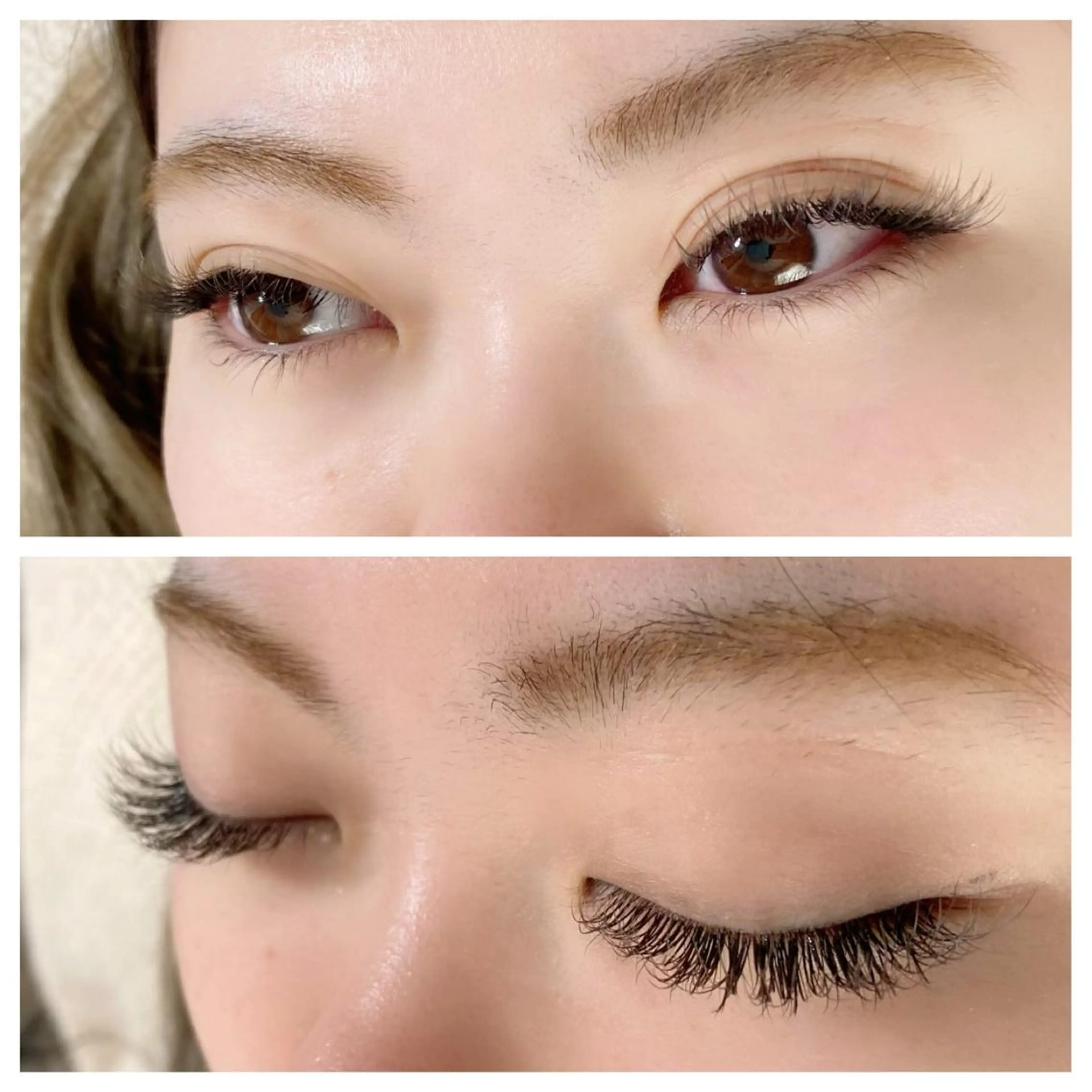 フラットセーブルで外国人風eyeグレイッシュブラウン 120本の写真