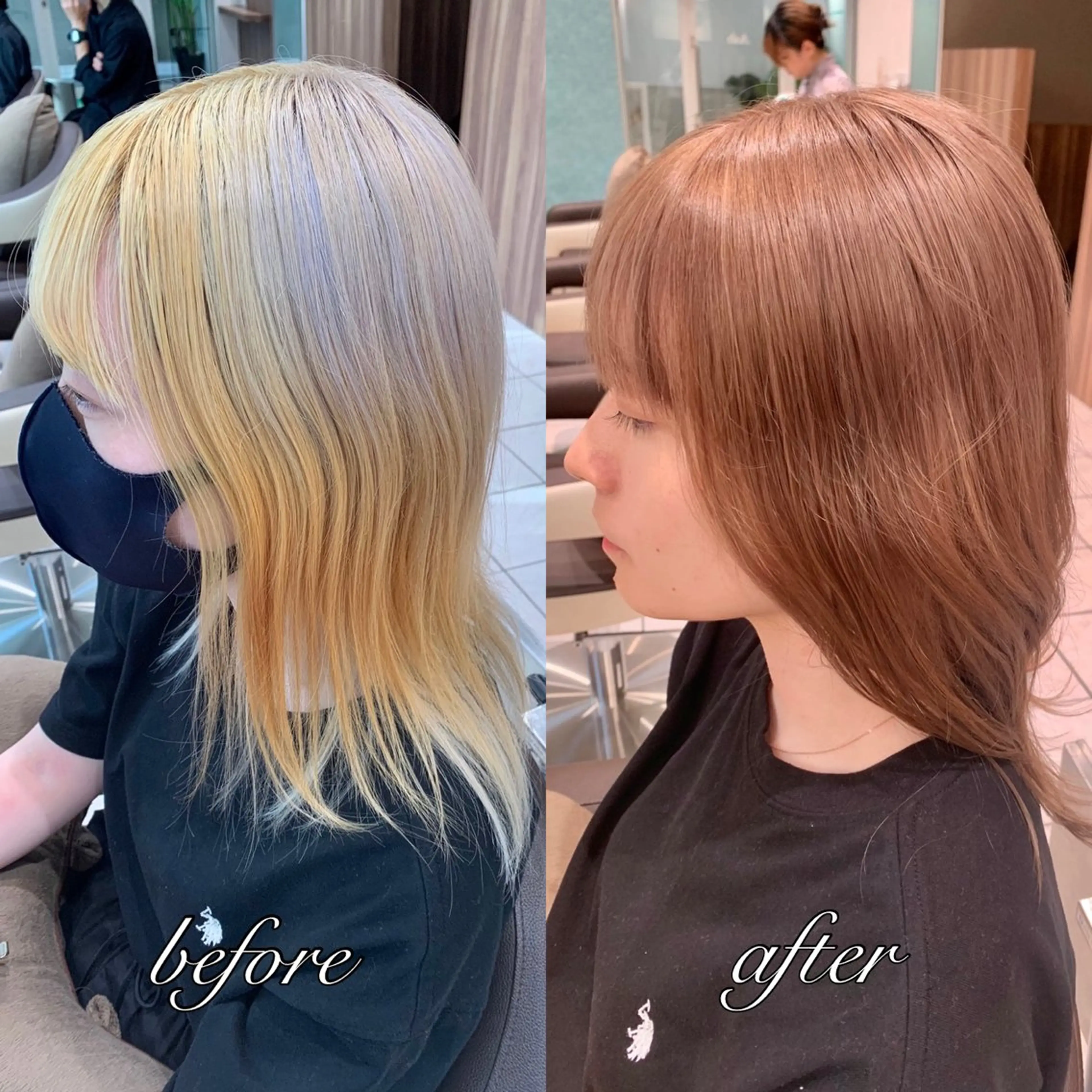 《ハイトーン》カット➕ダブルカラー➕ケアトリートメント✨ケアブリーチ使用💎メンズもこちら🌈の写真