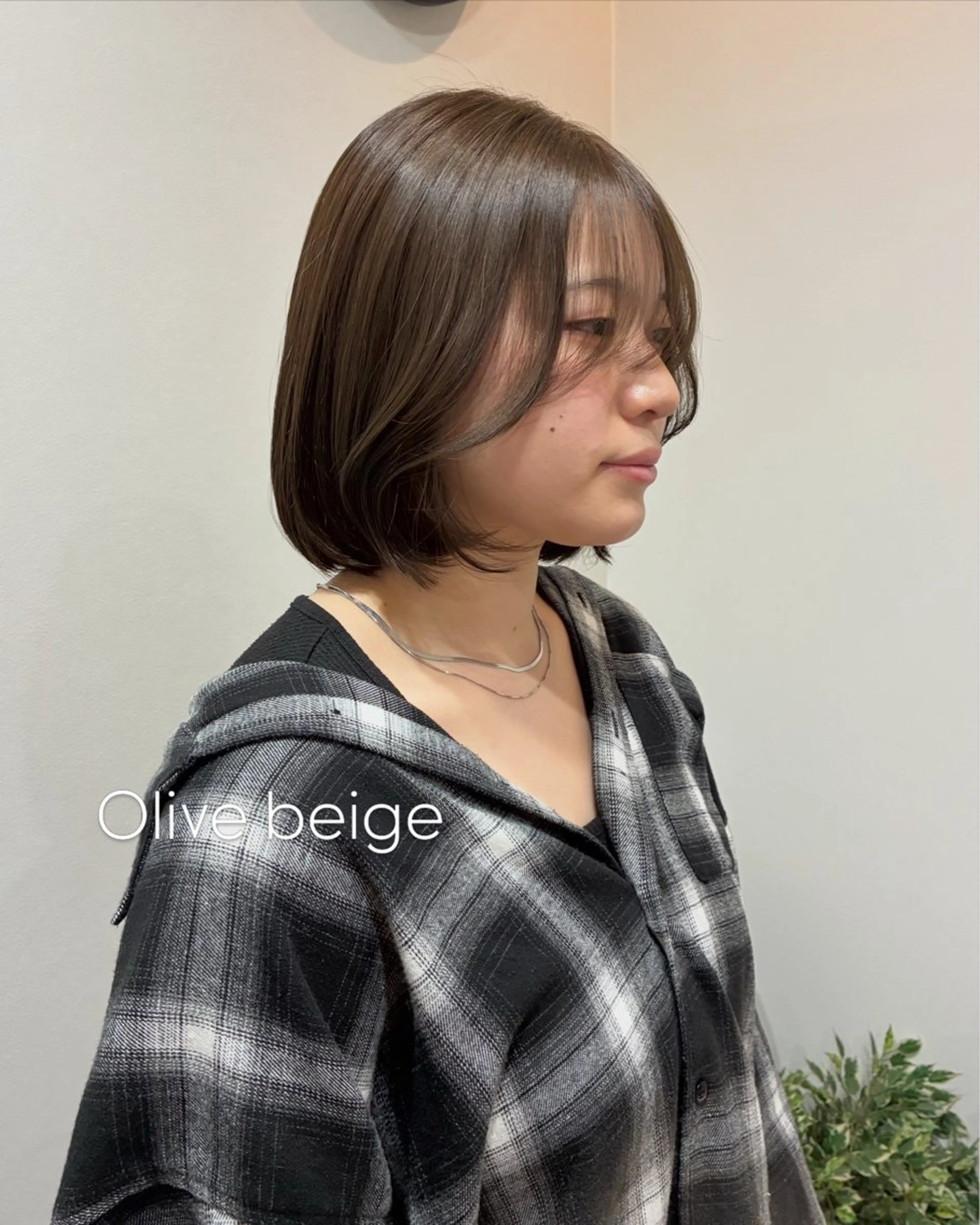 ミディアム ヘアカラー トリートメント 柴田真衣 /ナチュラル/半個室のヘアスタイル