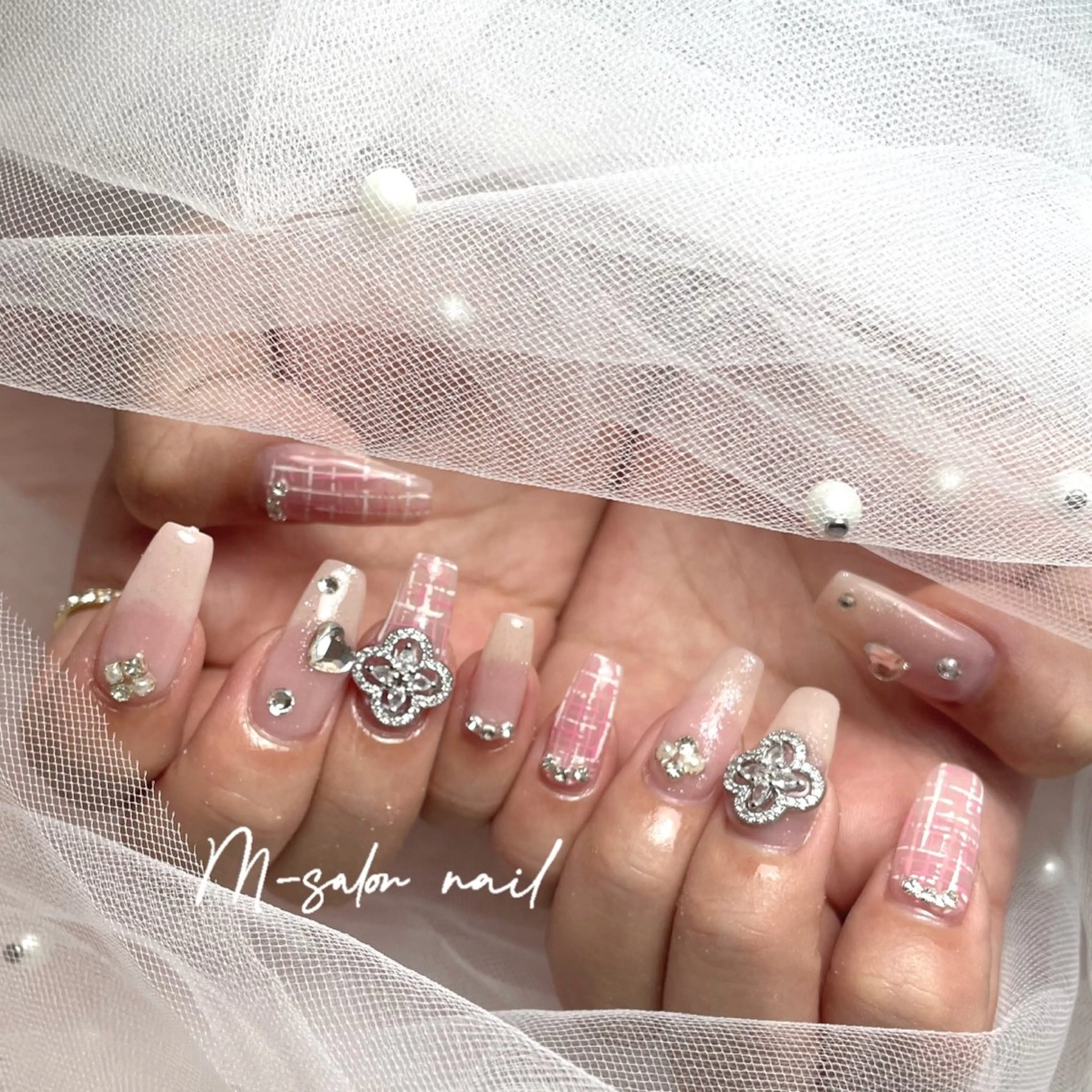 ネイル ハンドネイル 韓国/網紅/パーツ M-salonのネイルデザイン