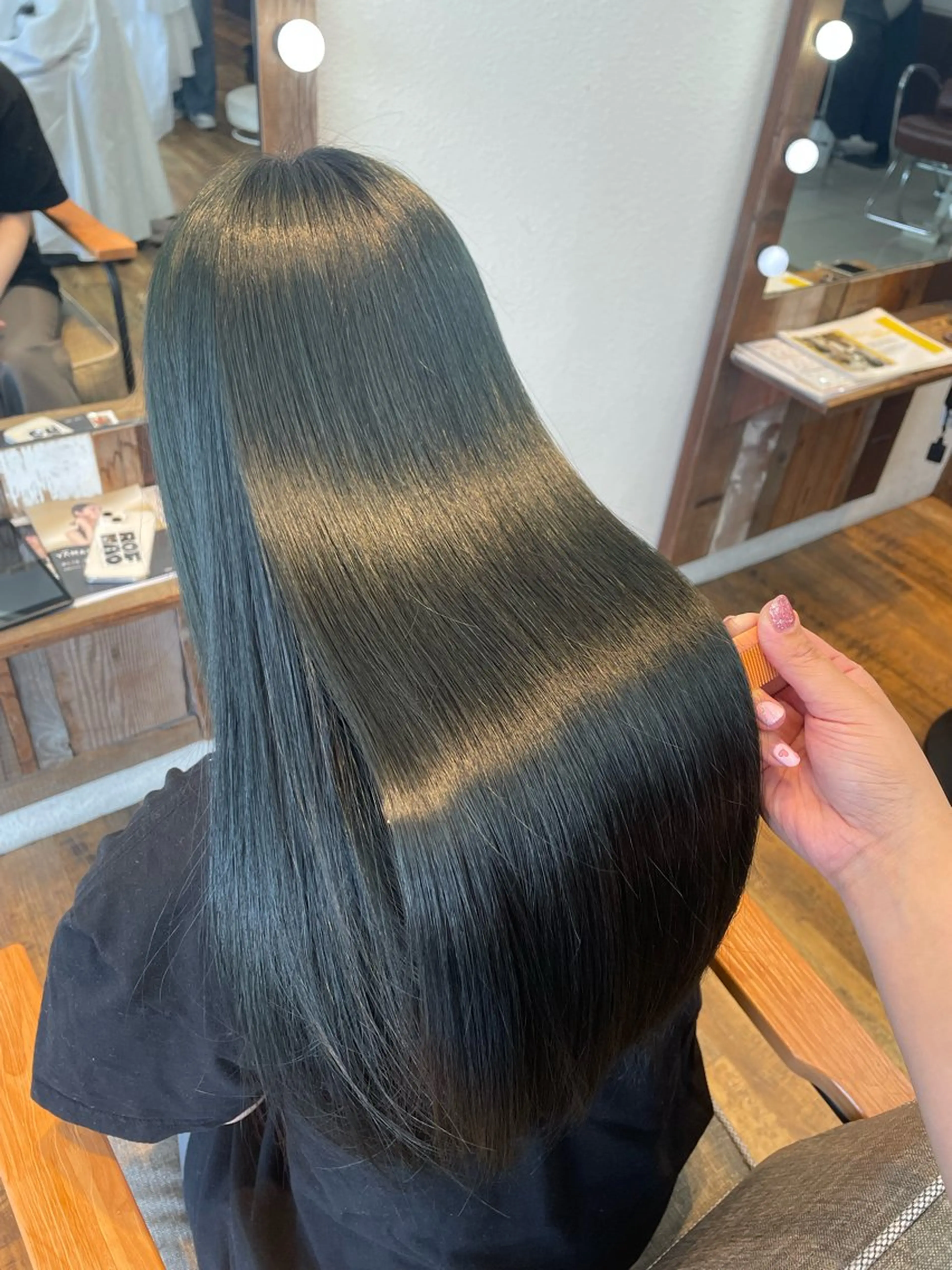 【 人気No.1✨】カット＋髪質改善カラーエステ🥣🎀＋Aujuaトリートメント🌙の写真