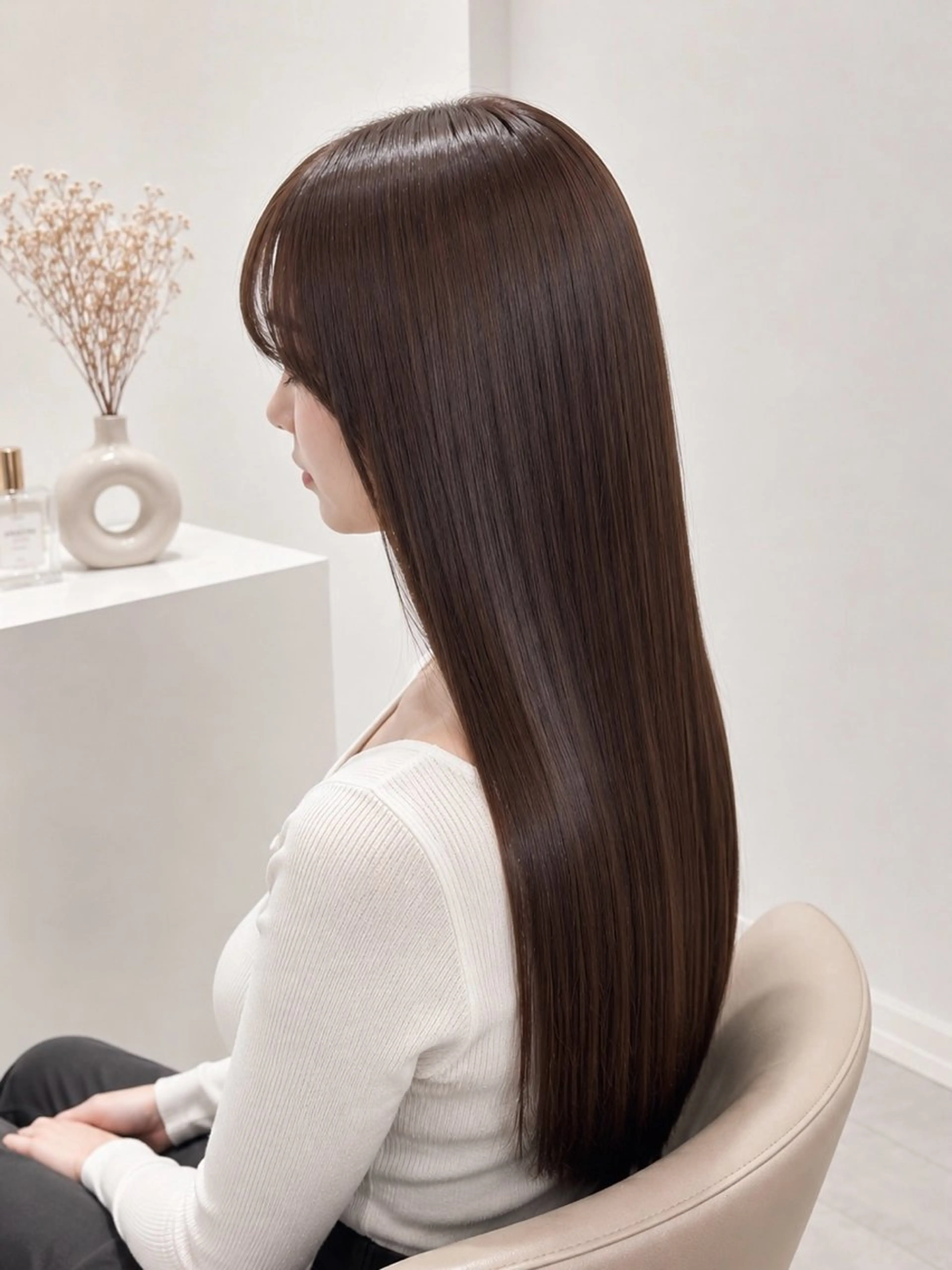 ロング カット ヘアカラー トリートメント 艶カラー /顔周り◎ 小川泰輝🫧のヘアスタイル