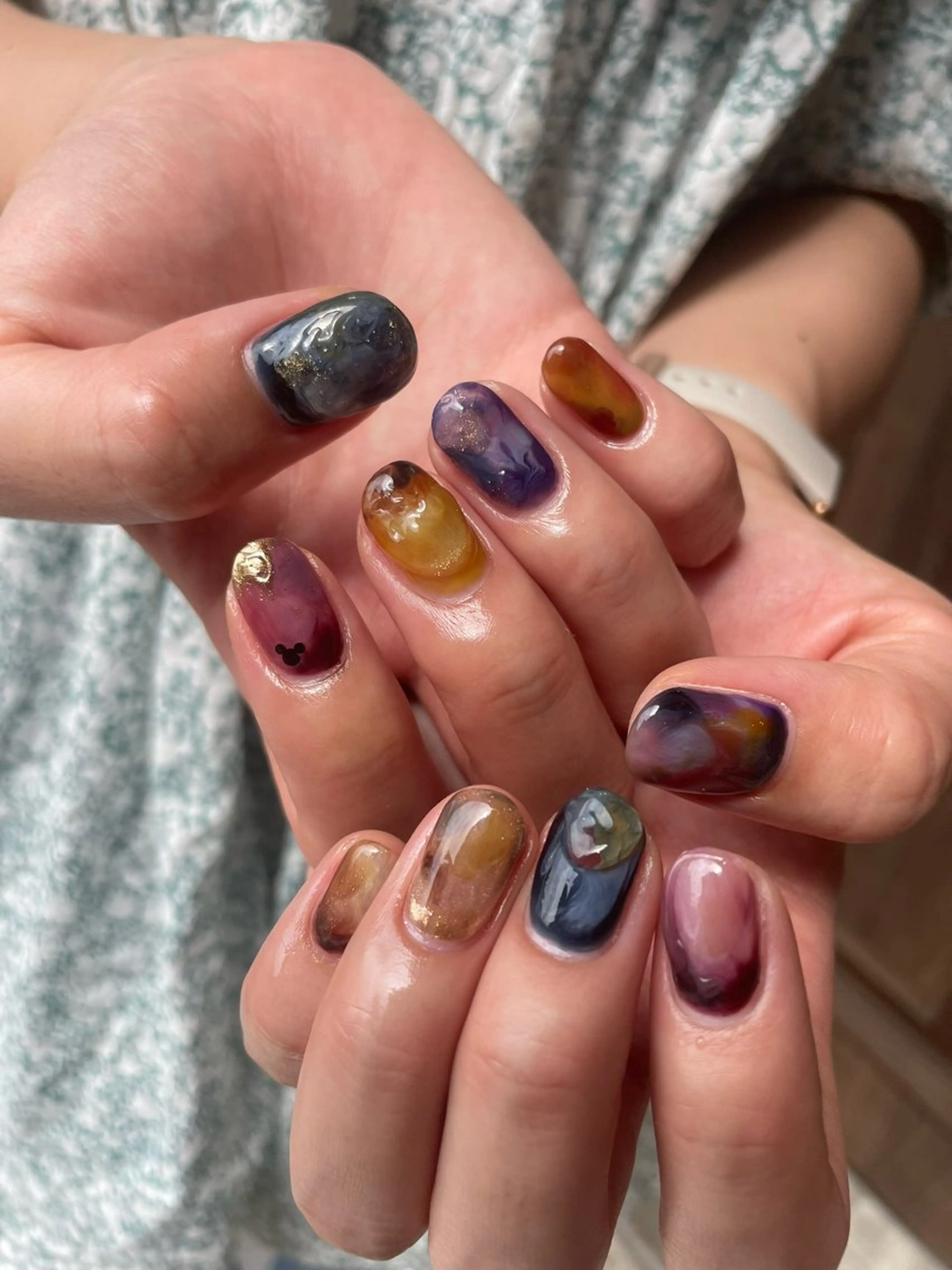 ネイル ハンドネイル 甲府市徳行 🧸prunelleのネイルデザイン